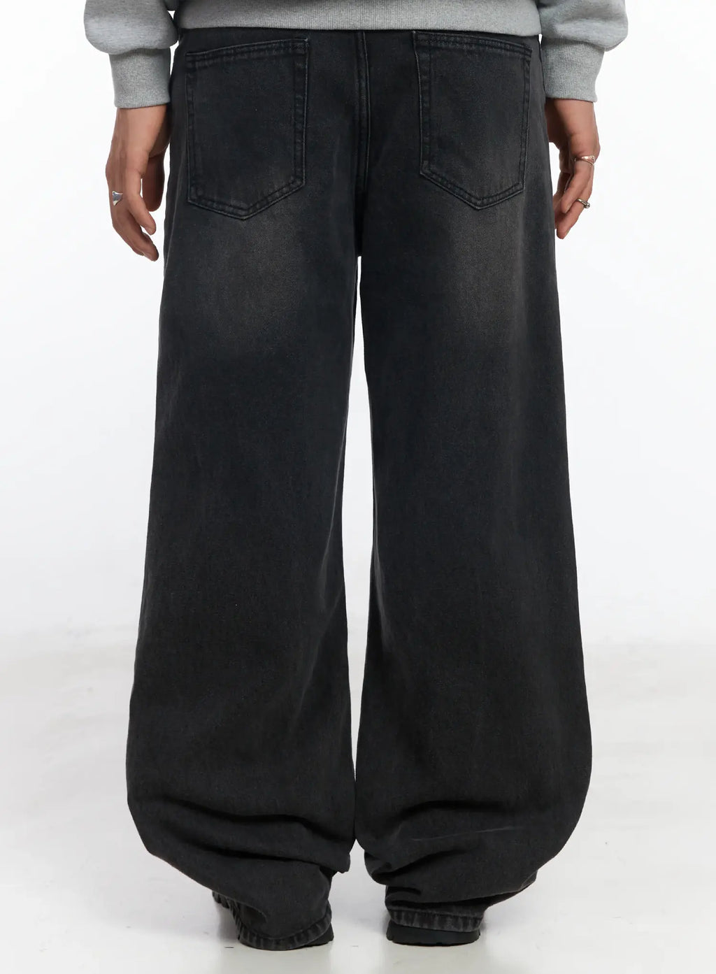 Men's Casual Wide Leg Jeans IF503