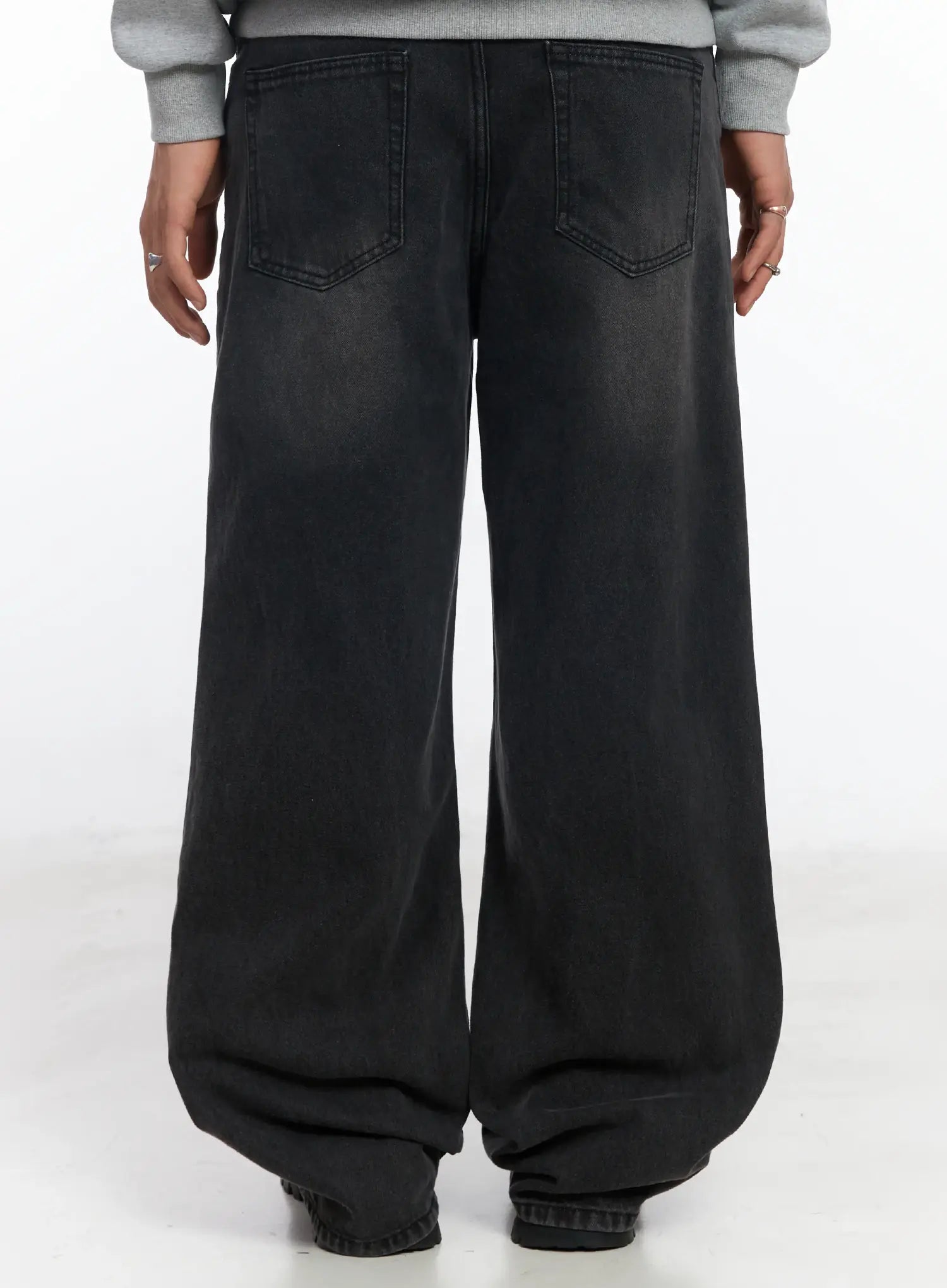 Men's Casual Wide Leg Jeans IF503