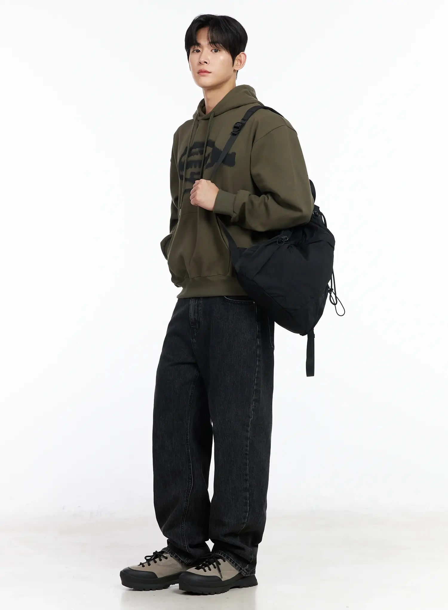Men's Baggy Fit Wide Leg Jeans IM518