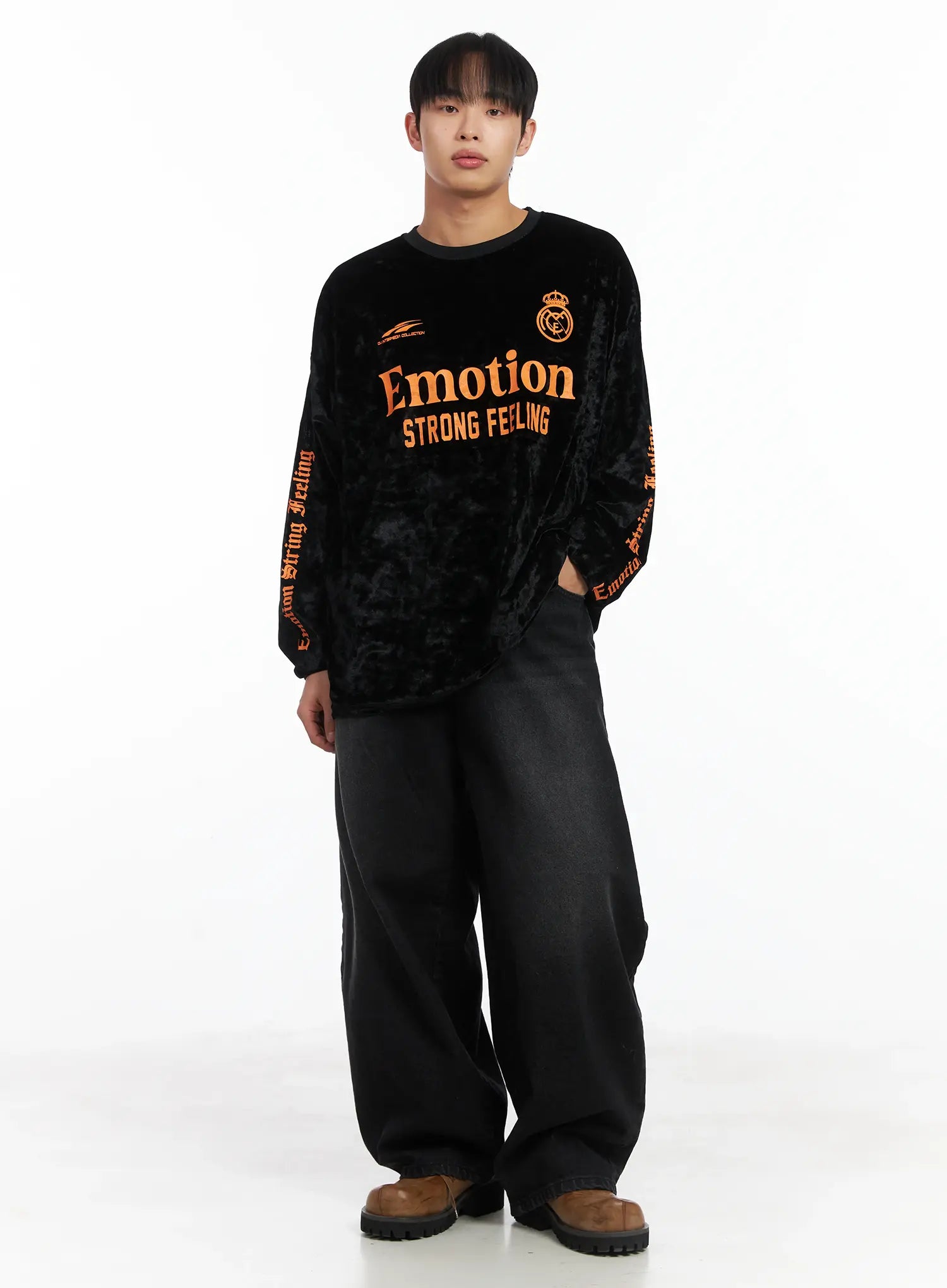 Basic Wide Leg Black Jeans ID515