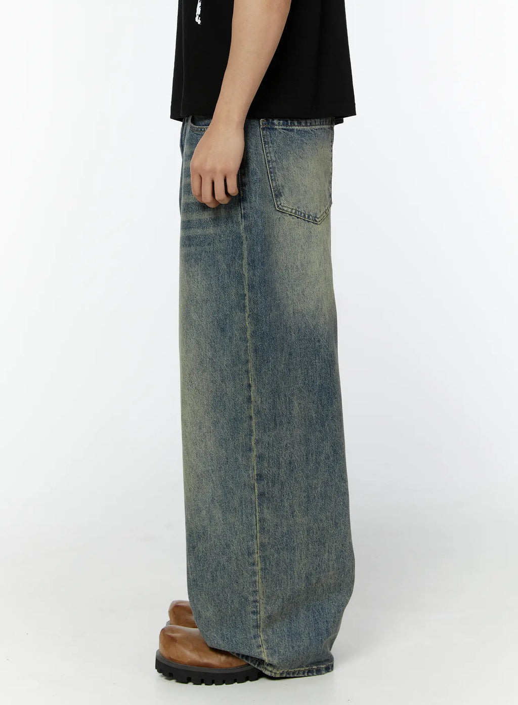 Men's Adan Baggy Washed Jeans IU508