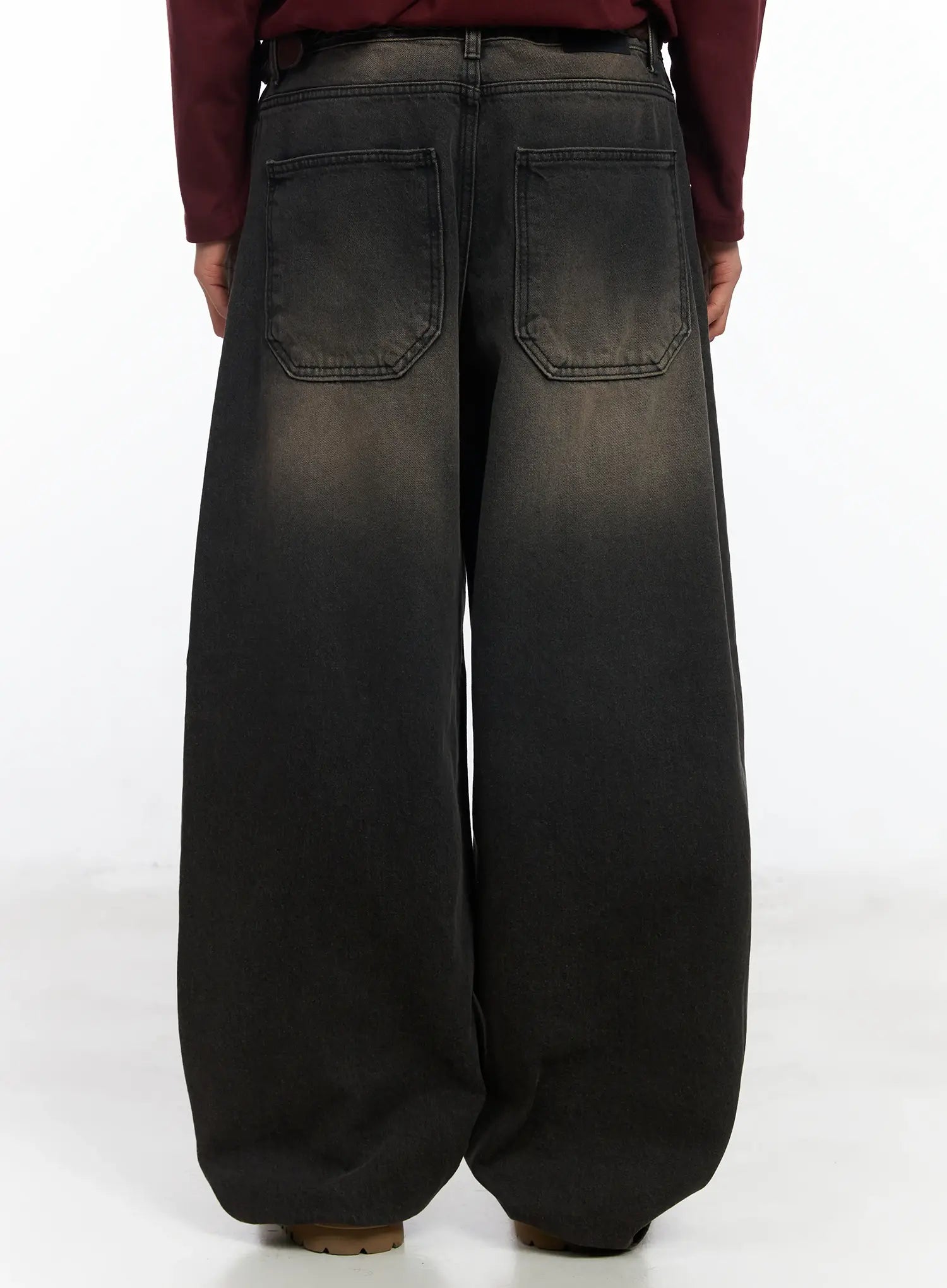 Men's Dark Wash Vintage Jeans IF506