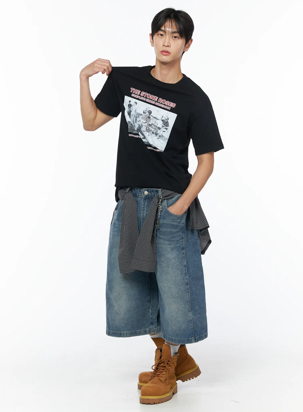 Men's Layering Plaid Shirt IU510