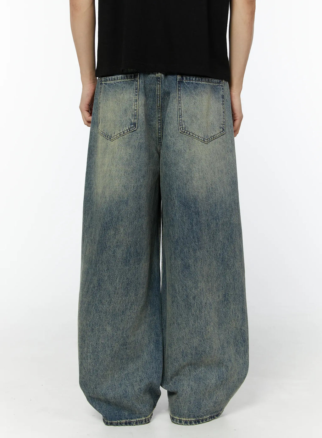 Men's Adan Baggy Washed Jeans IU508