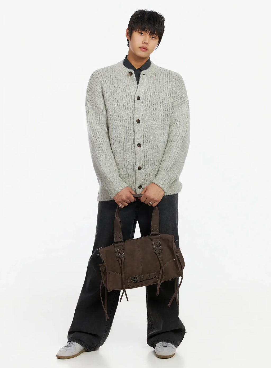 Men's Casual Wide Leg Jeans IF503