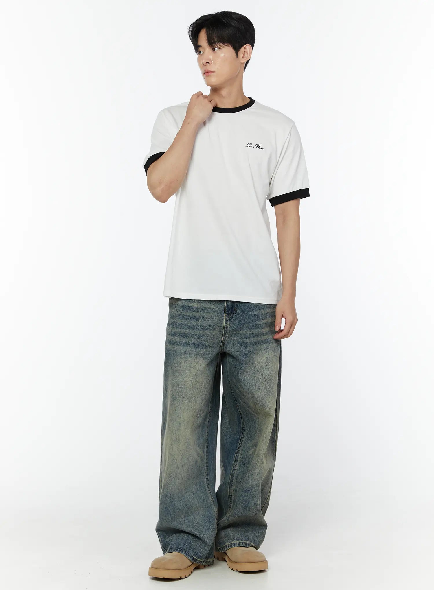Men's Adan Baggy Washed Jeans IU508