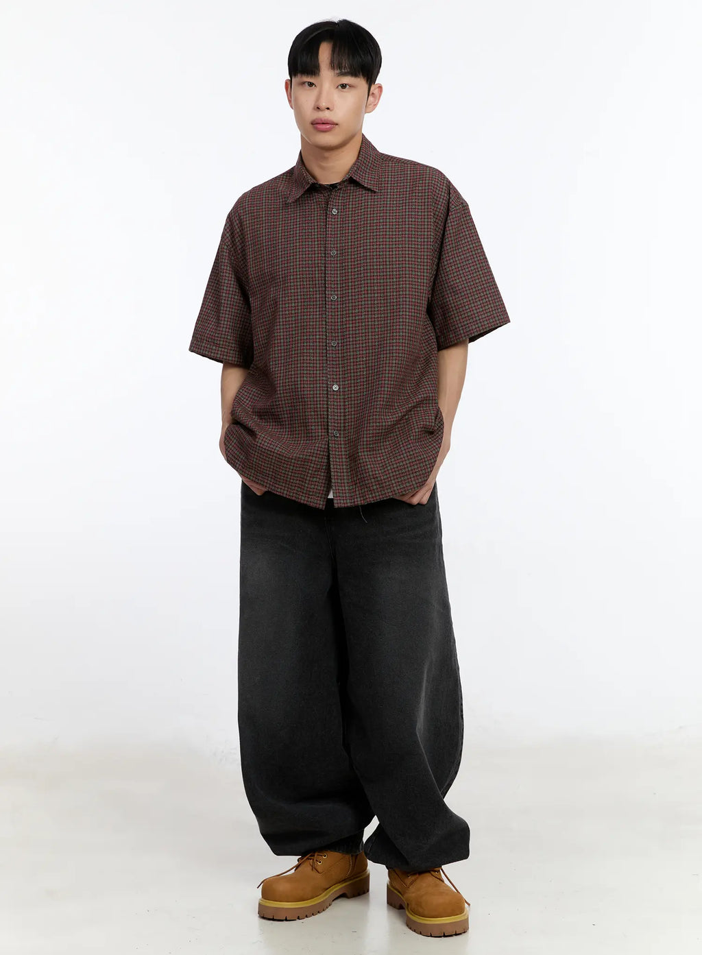 Men's Wide Leg Balloon Jeans IA507