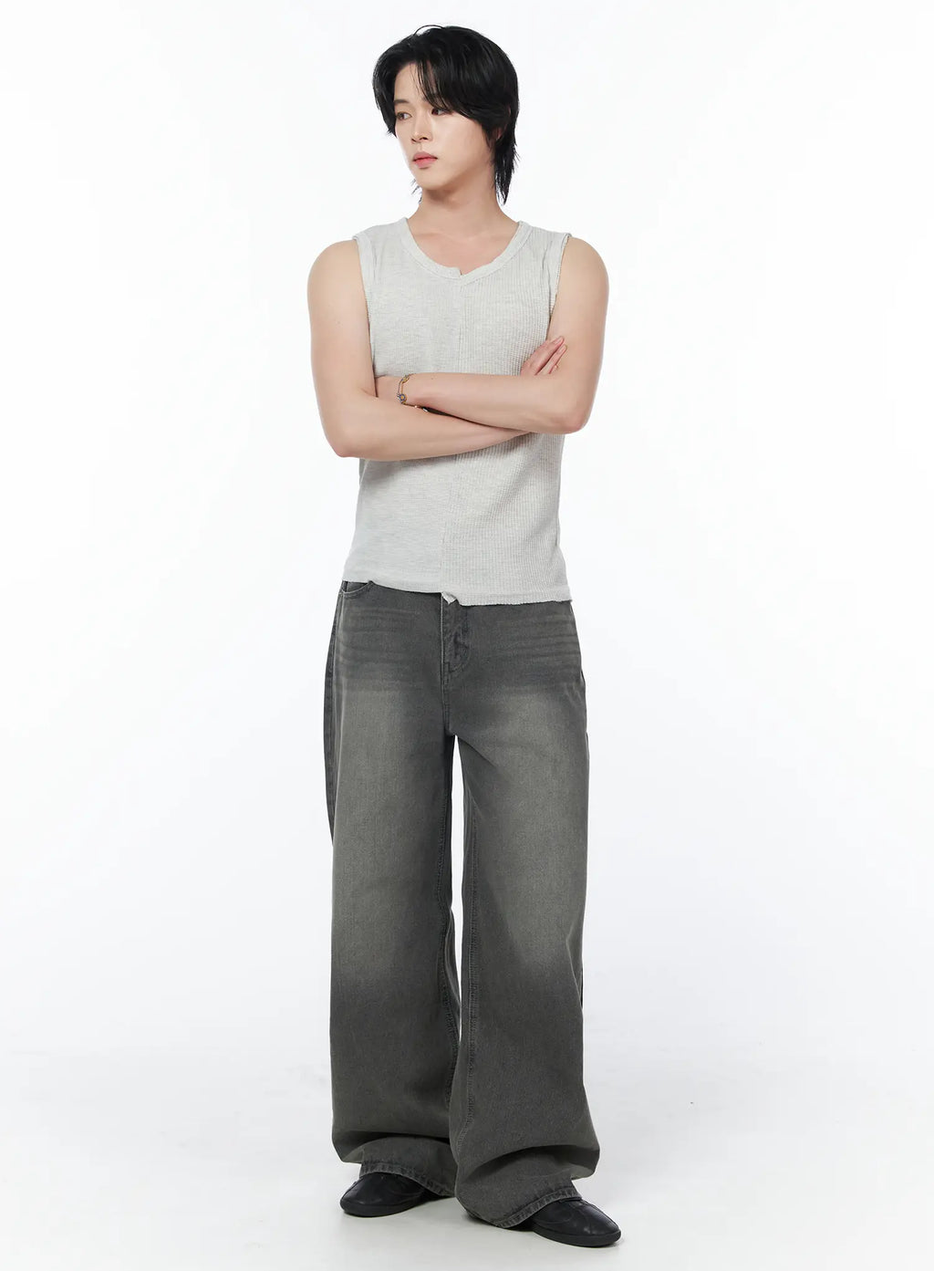 Men's Vintage Wide Leg Jeans IY522