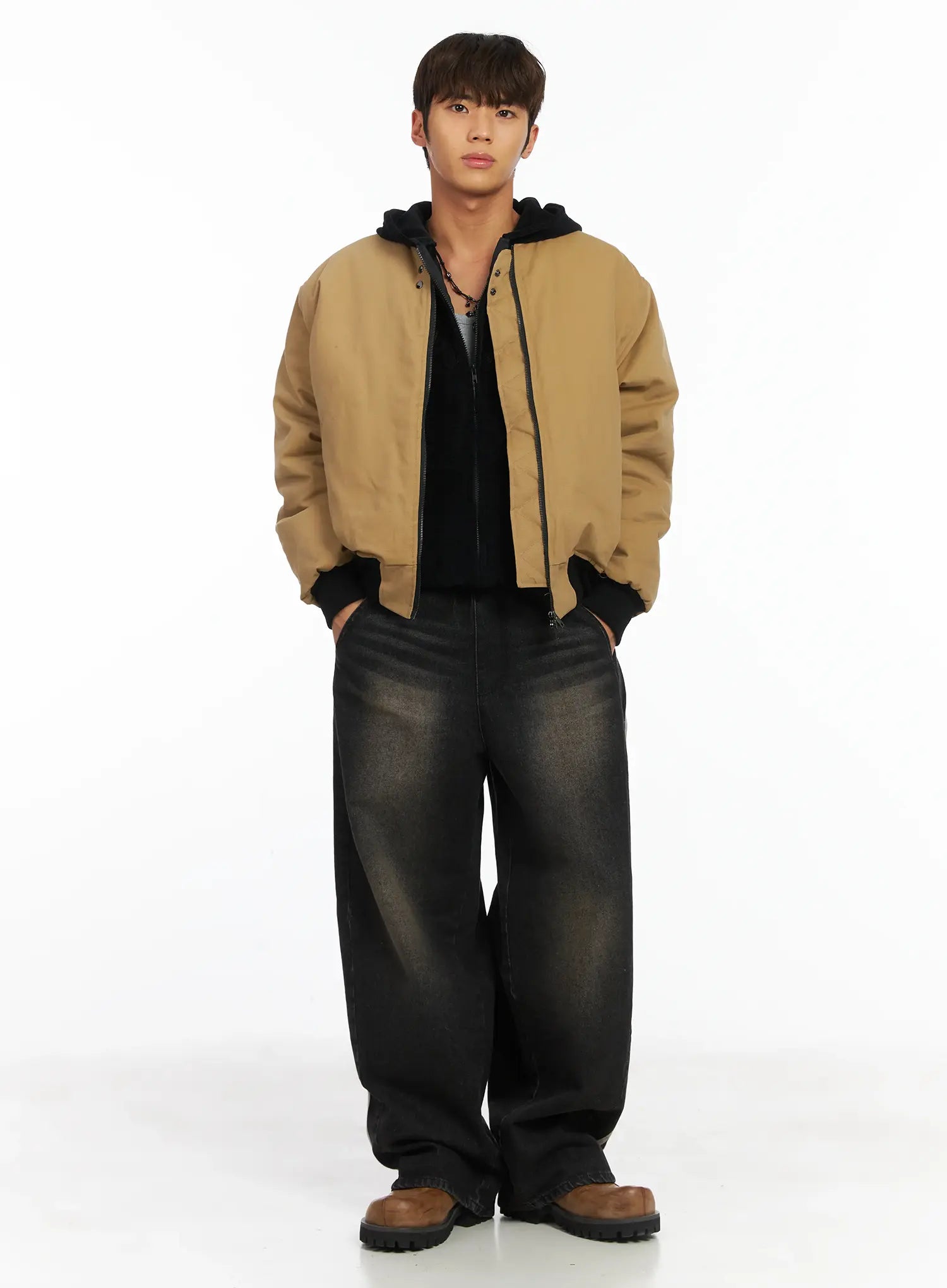 Men's Track Wide Leg Jeans IJ514