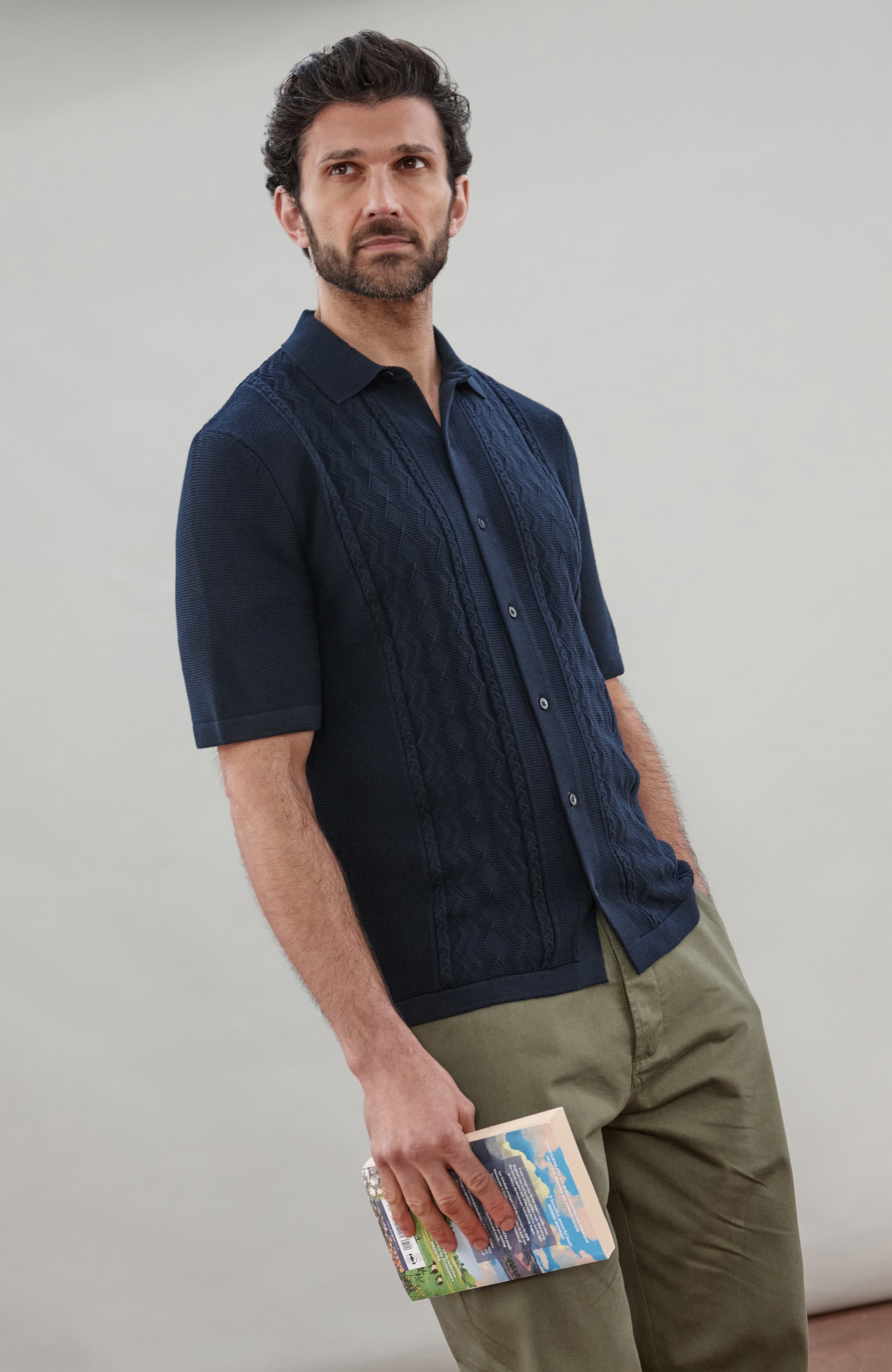 Mens Midweight Cotton Fishermans Shirt