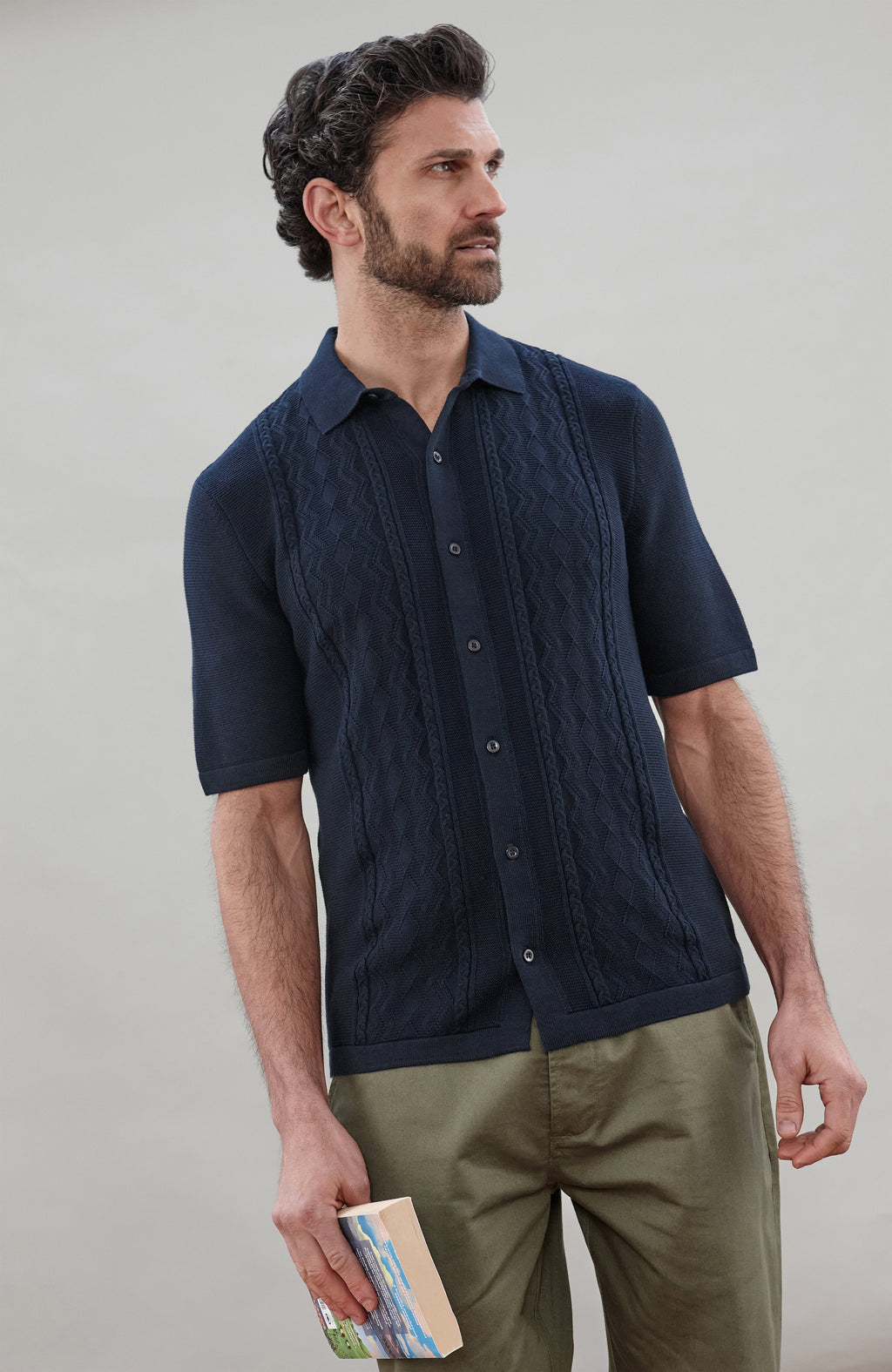 Mens Midweight Cotton Fishermans Shirt