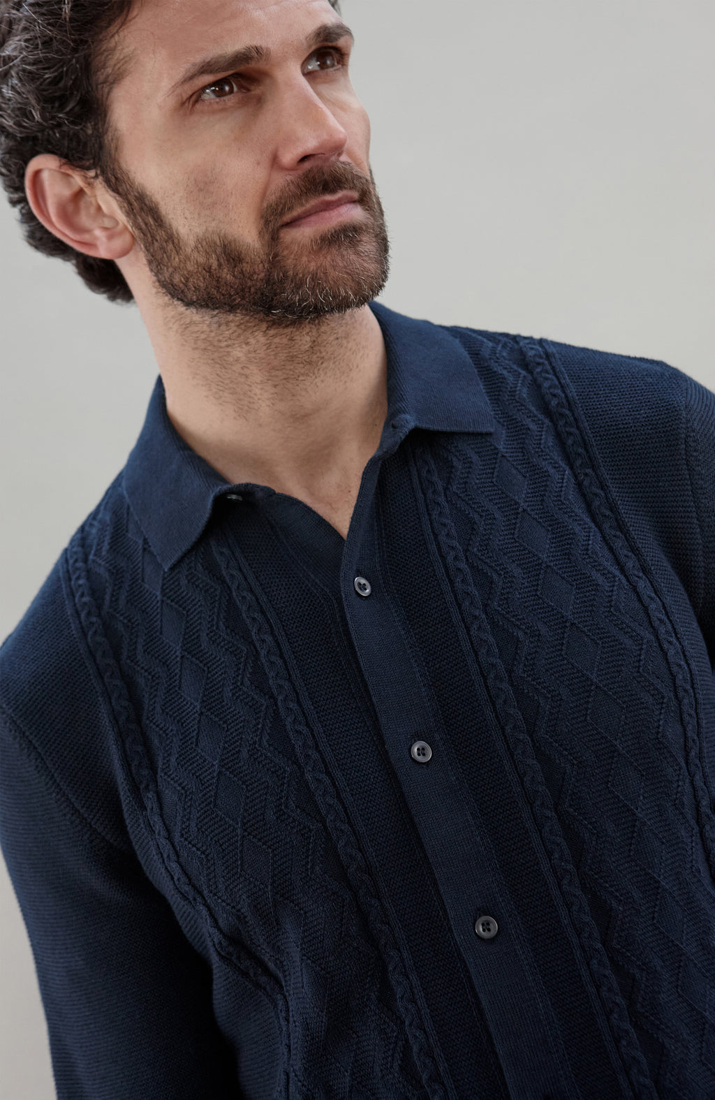Mens Midweight Cotton Fishermans Shirt