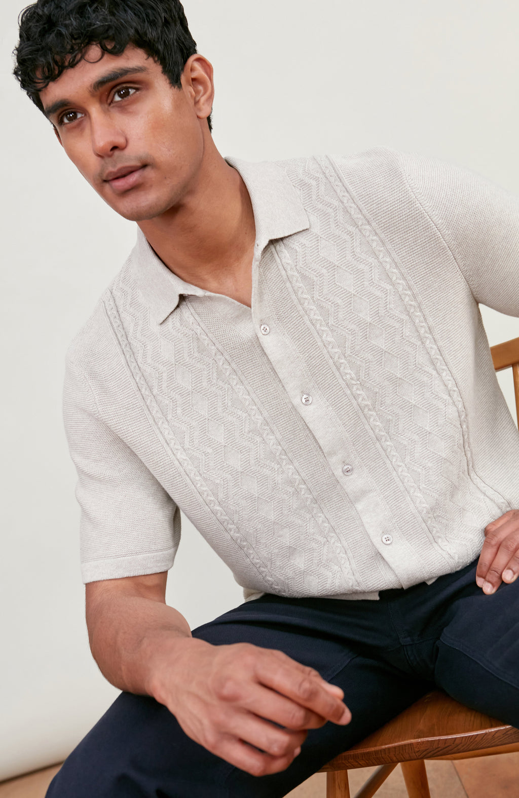 Mens Midweight Cotton Fishermans Shirt