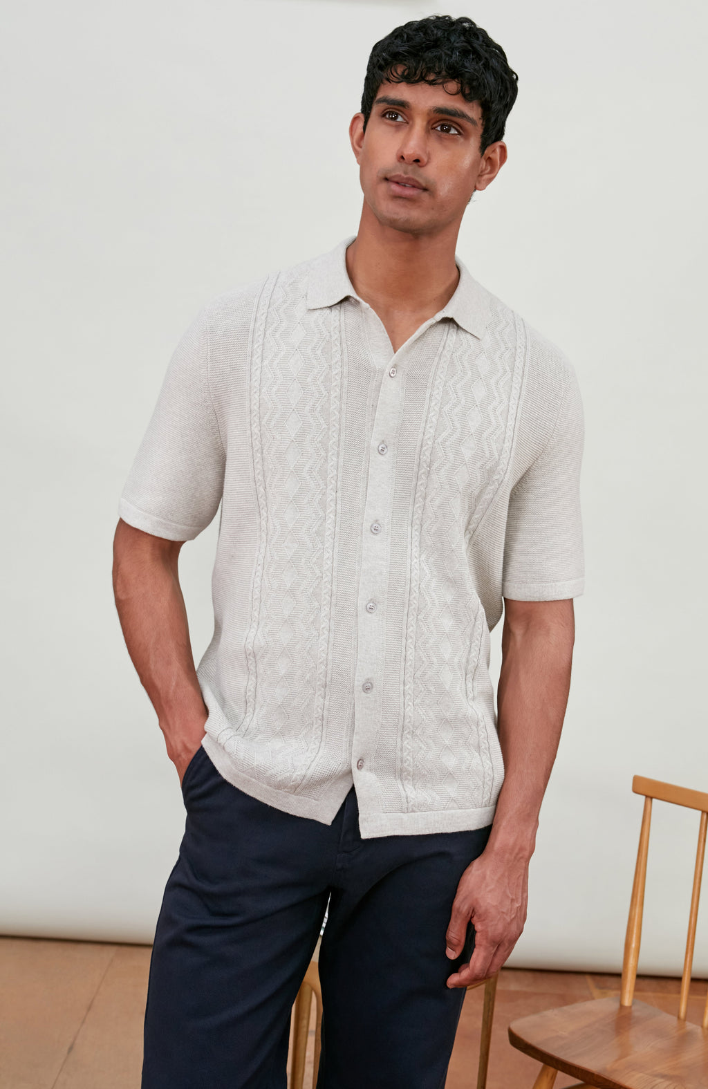 Mens Midweight Cotton Fishermans Shirt
