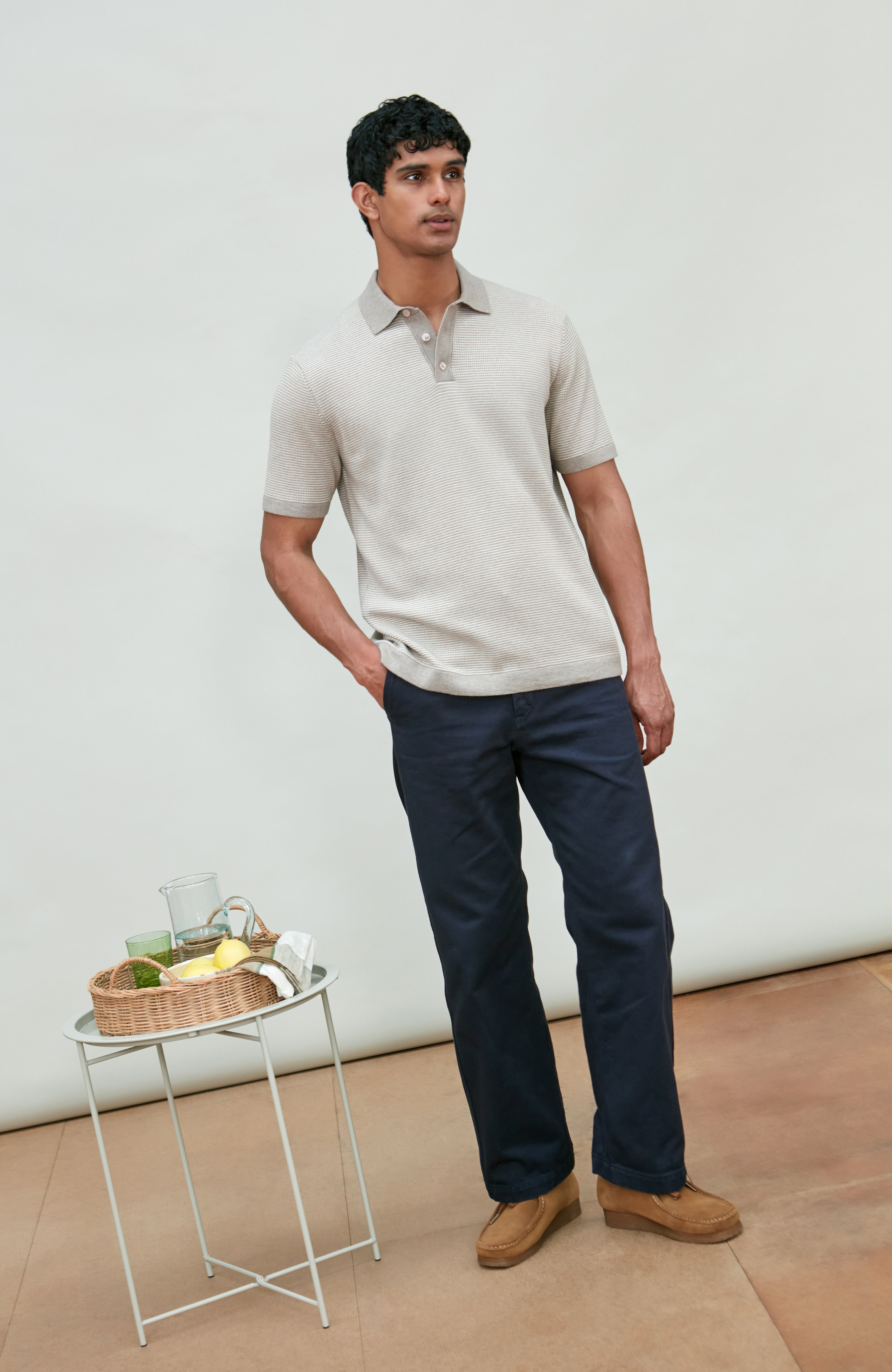 Mens Lightweight Cotton Sorrento Polo Shirt