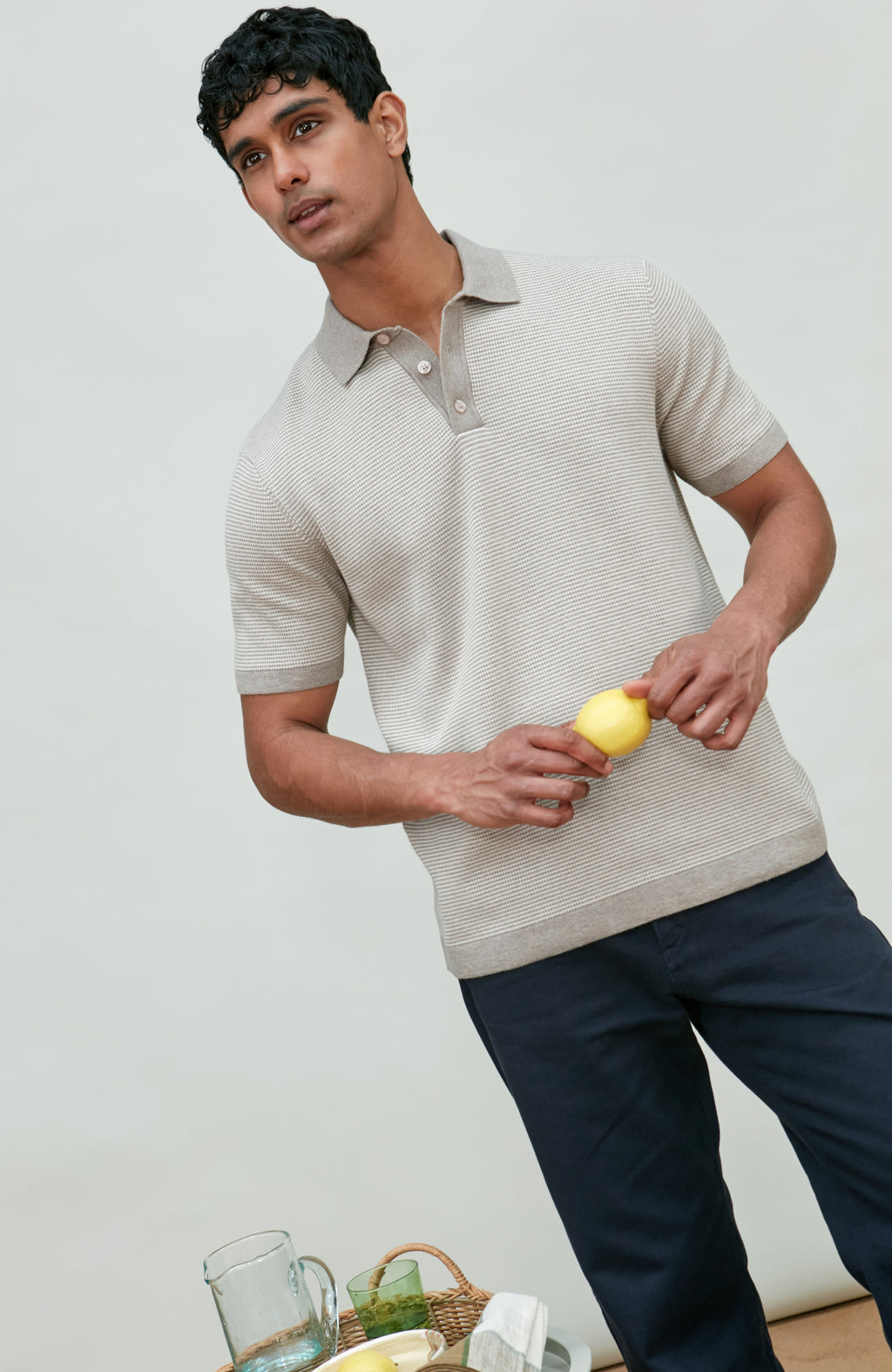Mens Lightweight Cotton Sorrento Polo Shirt