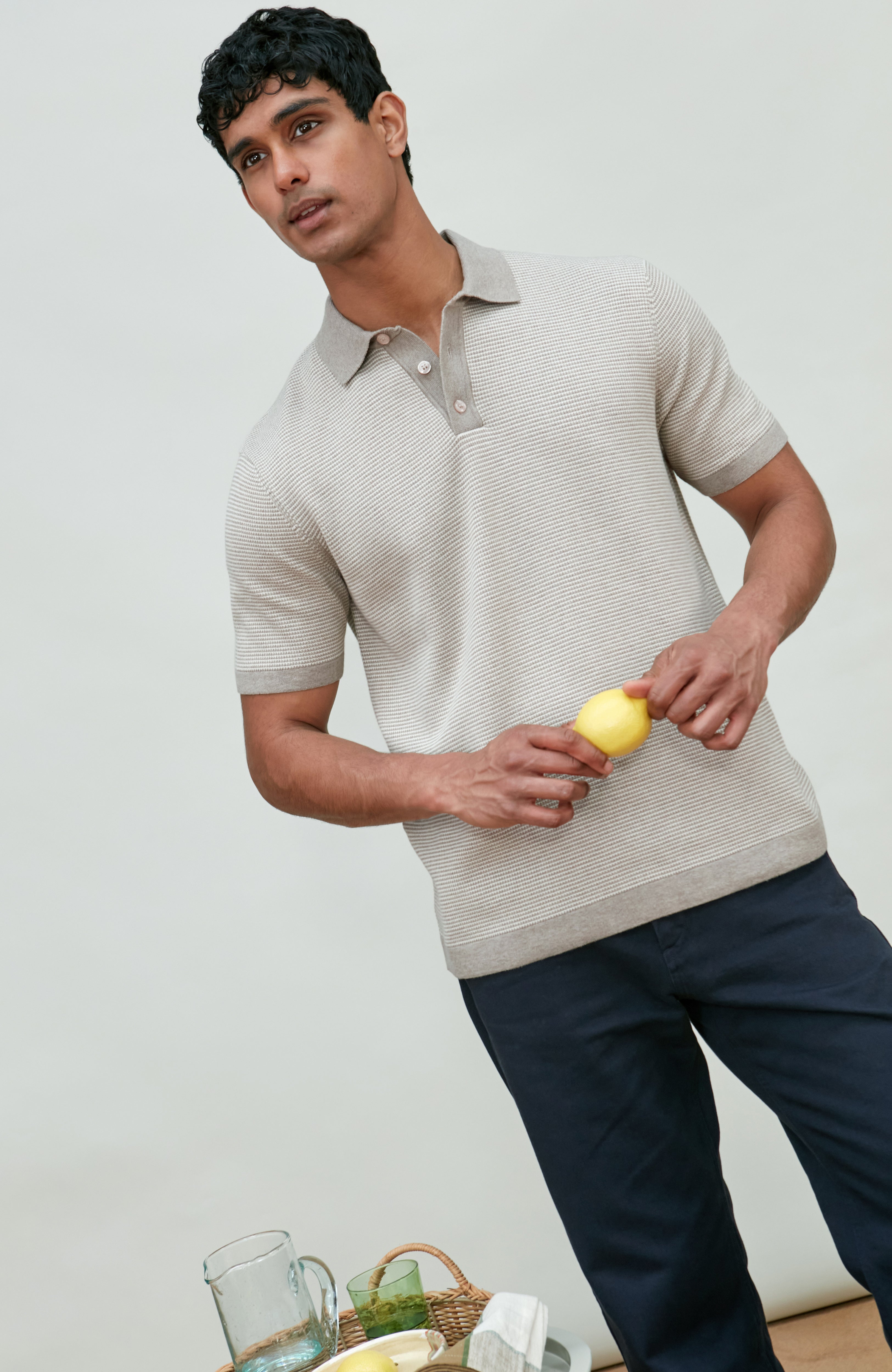 Mens Lightweight Cotton Sorrento Polo Shirt