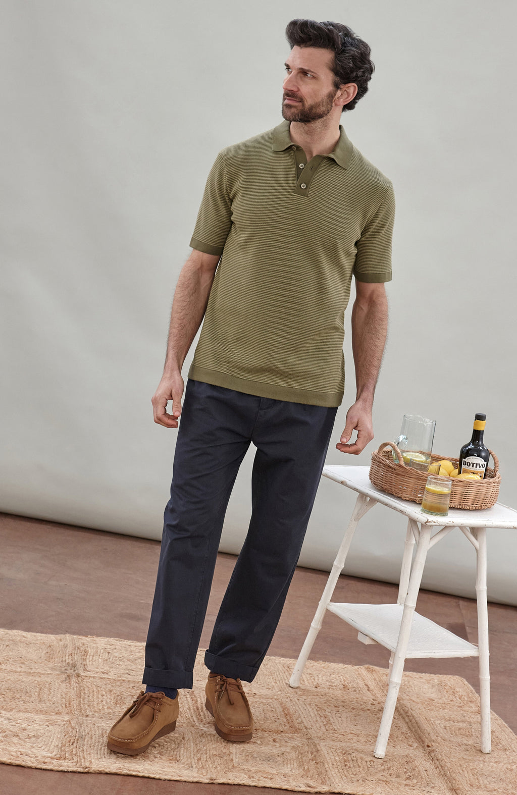 Mens Lightweight Cotton Sorrento Polo Shirt