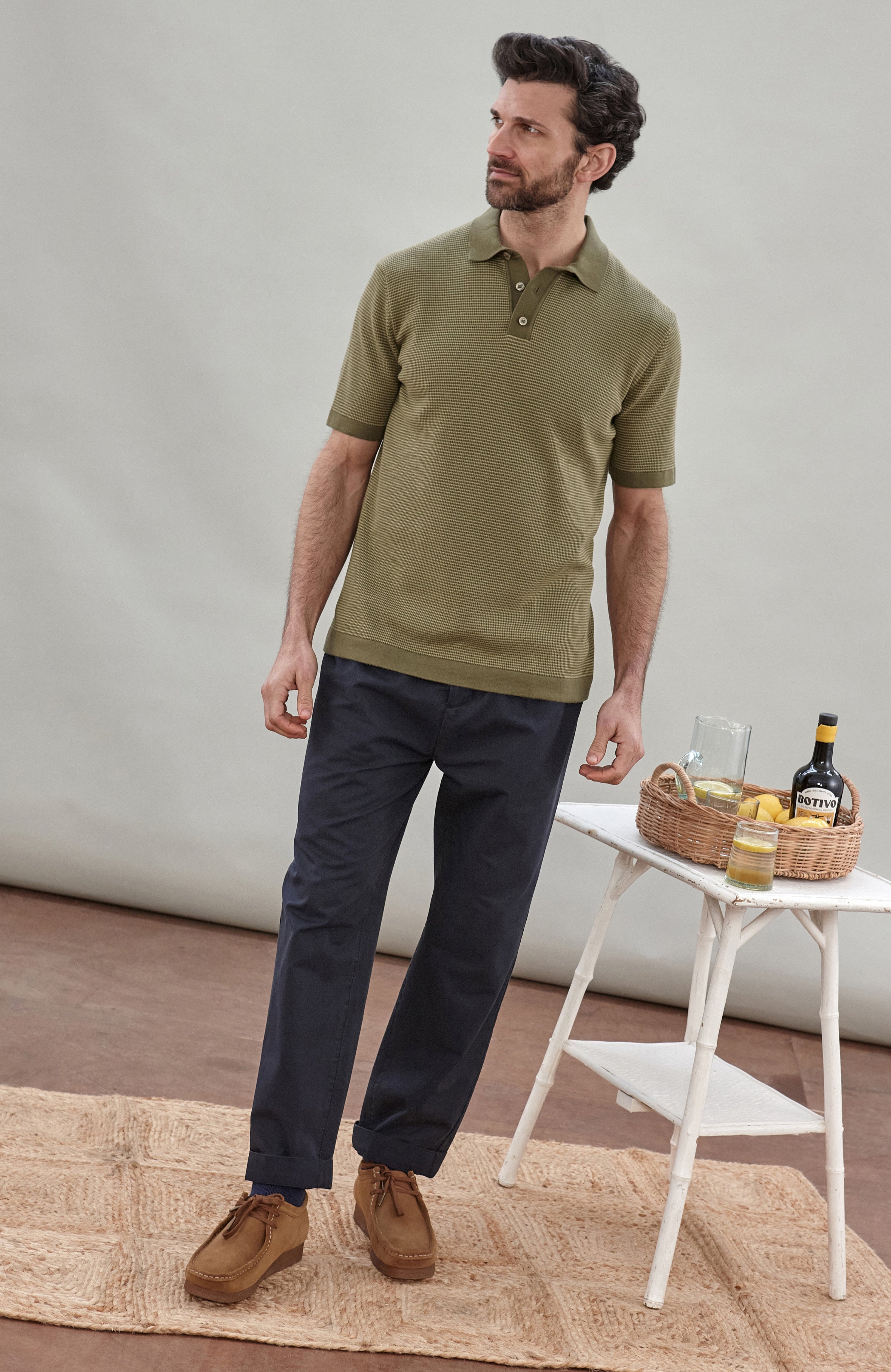 Mens Lightweight Cotton Sorrento Polo Shirt