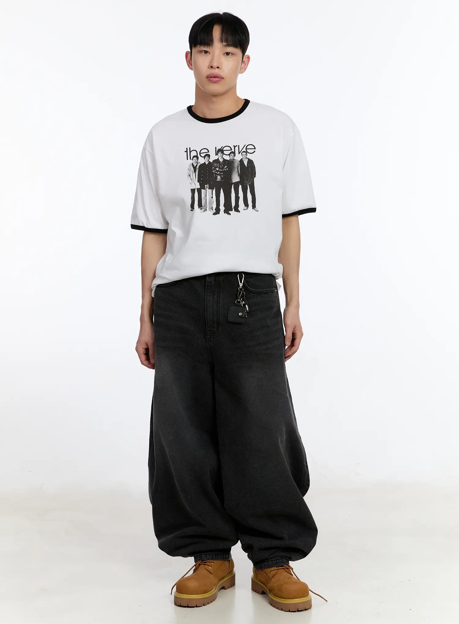 Men's Wide Leg Balloon Jeans IA507