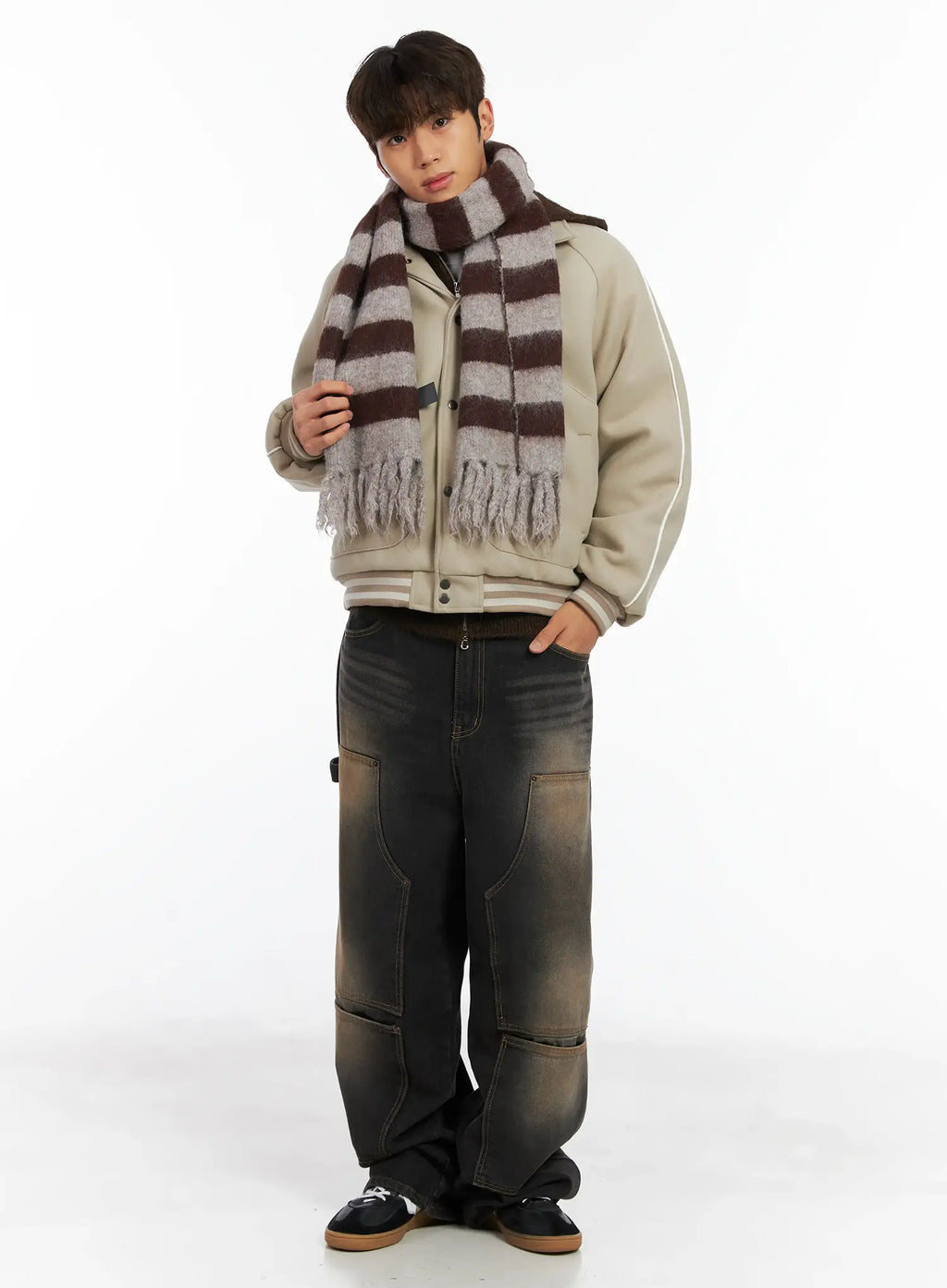Men's Wide Utility Pocket Jeans ID511