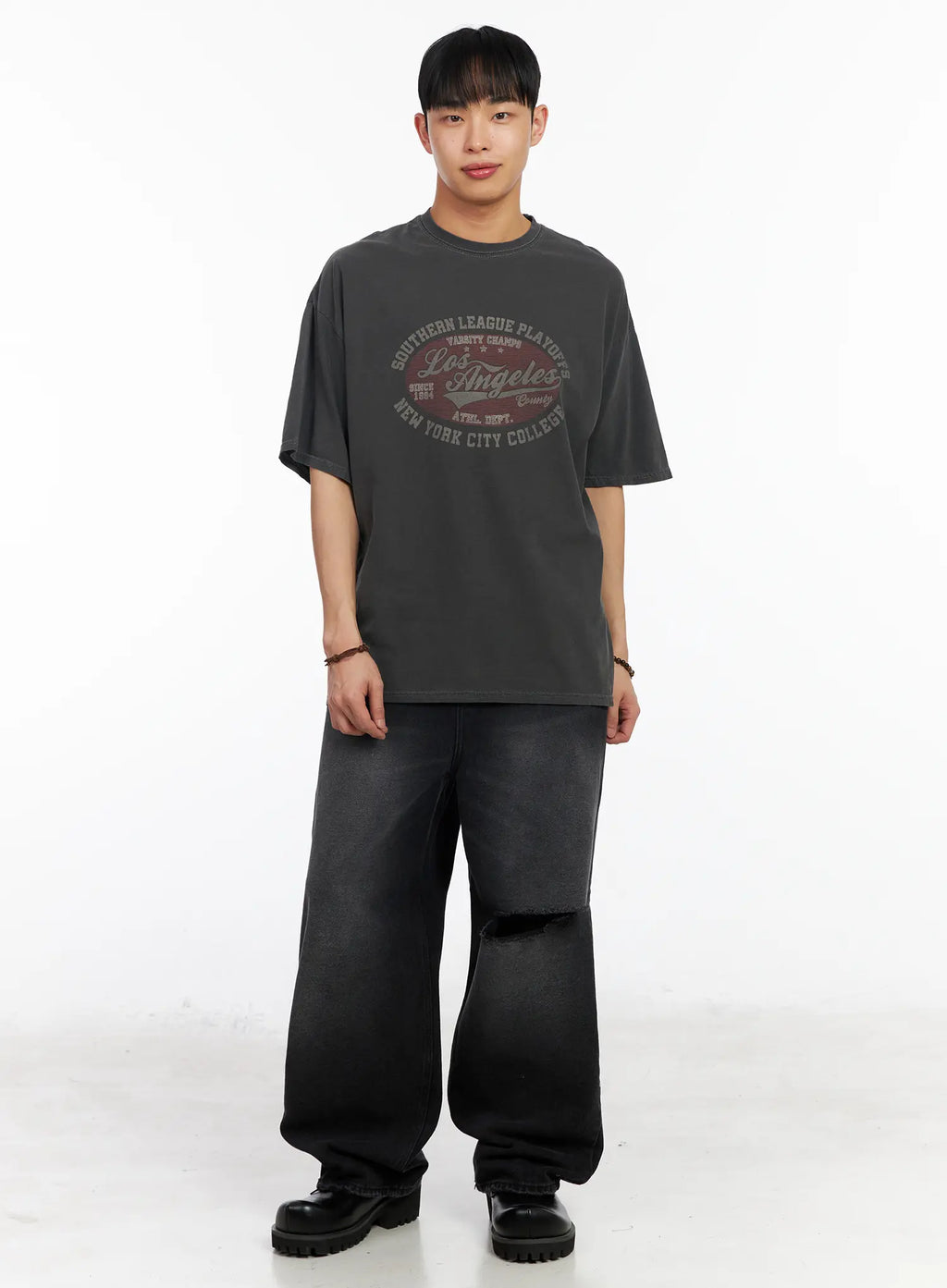 Men's Distressed Baggy Jeans IA501