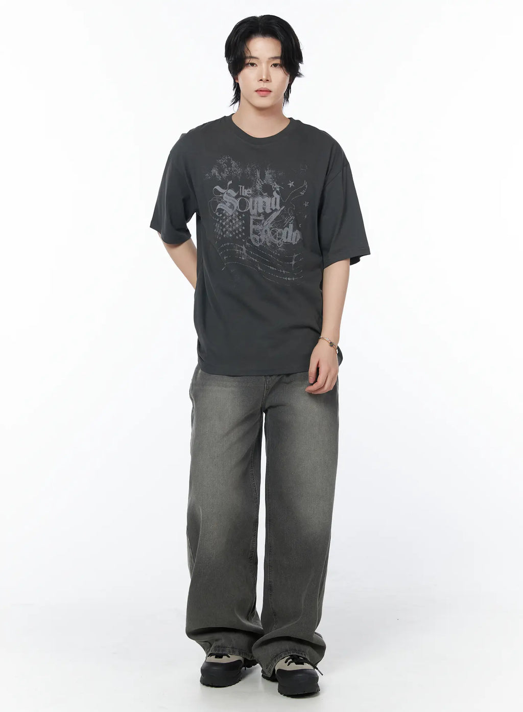 Men's Vintage Wide Leg Jeans IY522