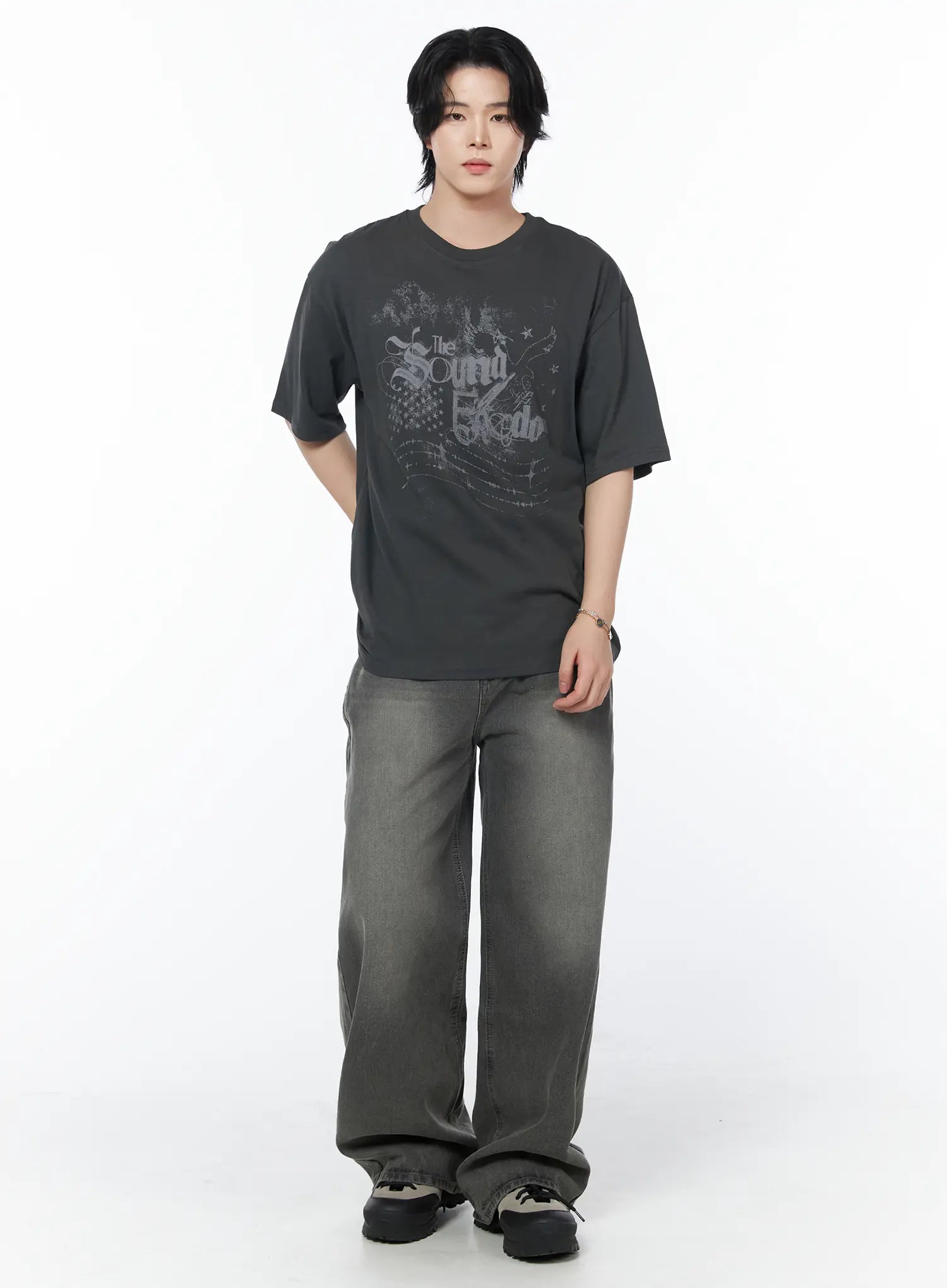 Men's Vintage Wide Leg Jeans IY522