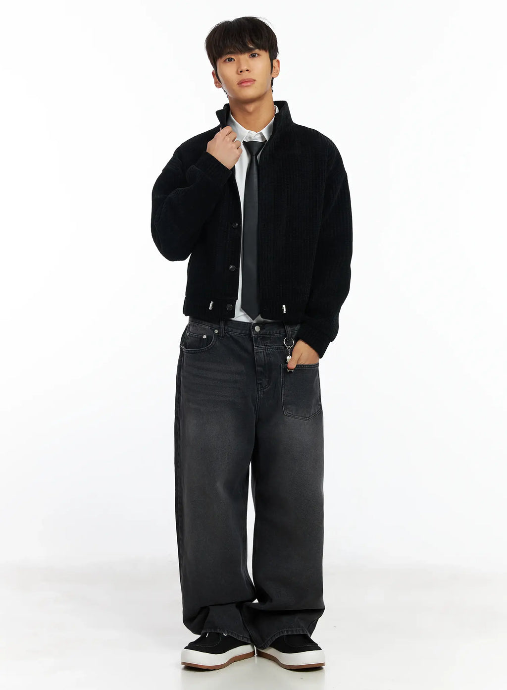 Men's Baggy Wide Leg Jeans IF506