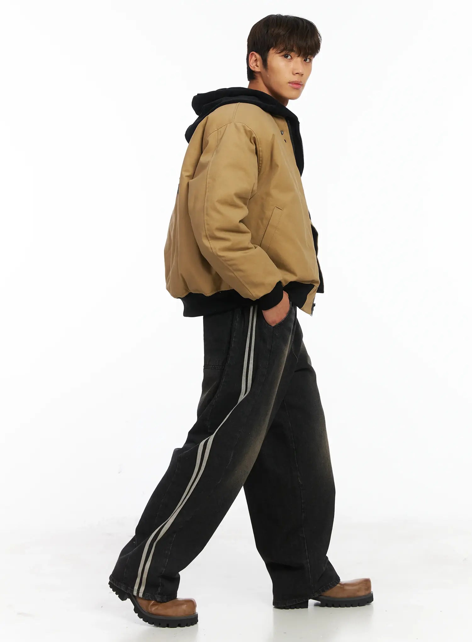 Men's Track Wide Leg Jeans IJ514