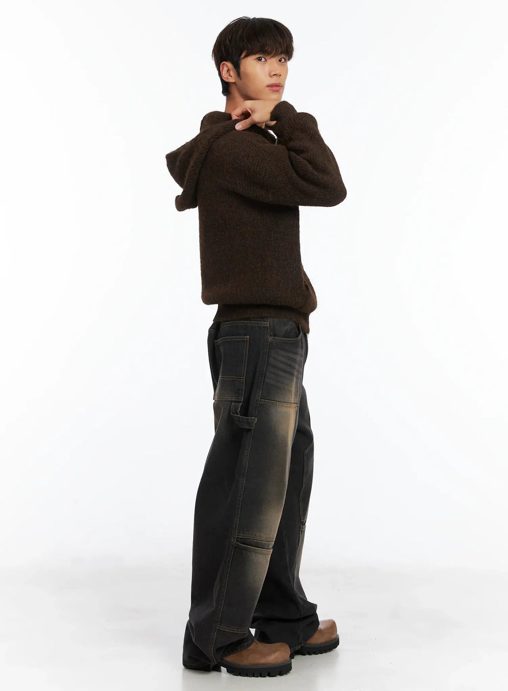 Men's Wide Utility Pocket Jeans ID511