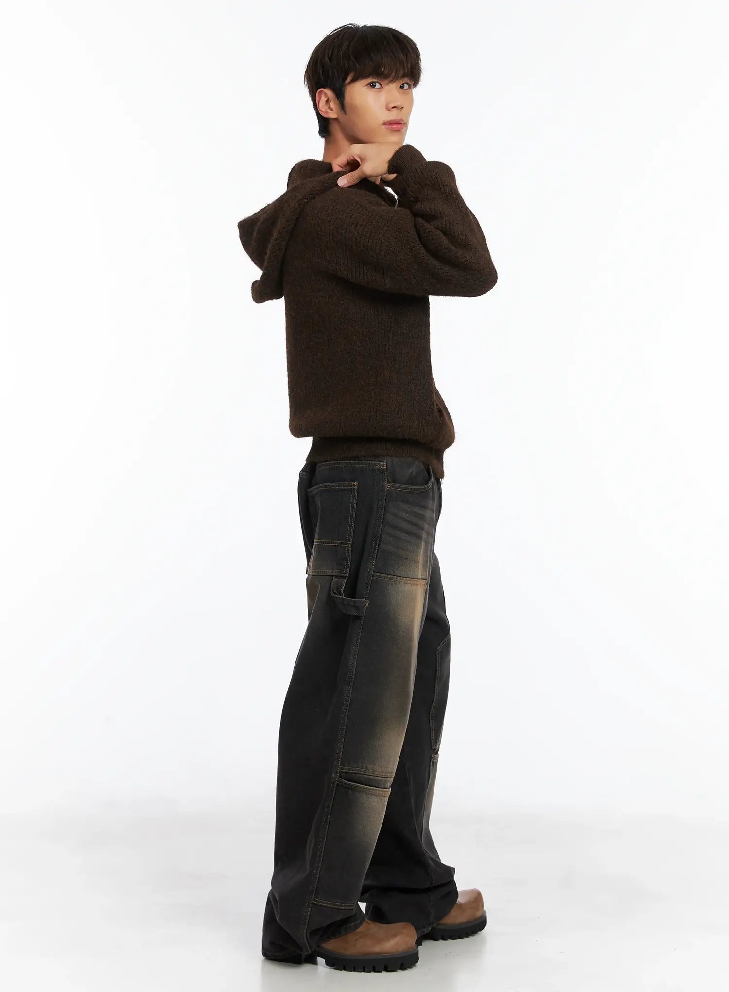 Men's Wide Utility Pocket Jeans ID511