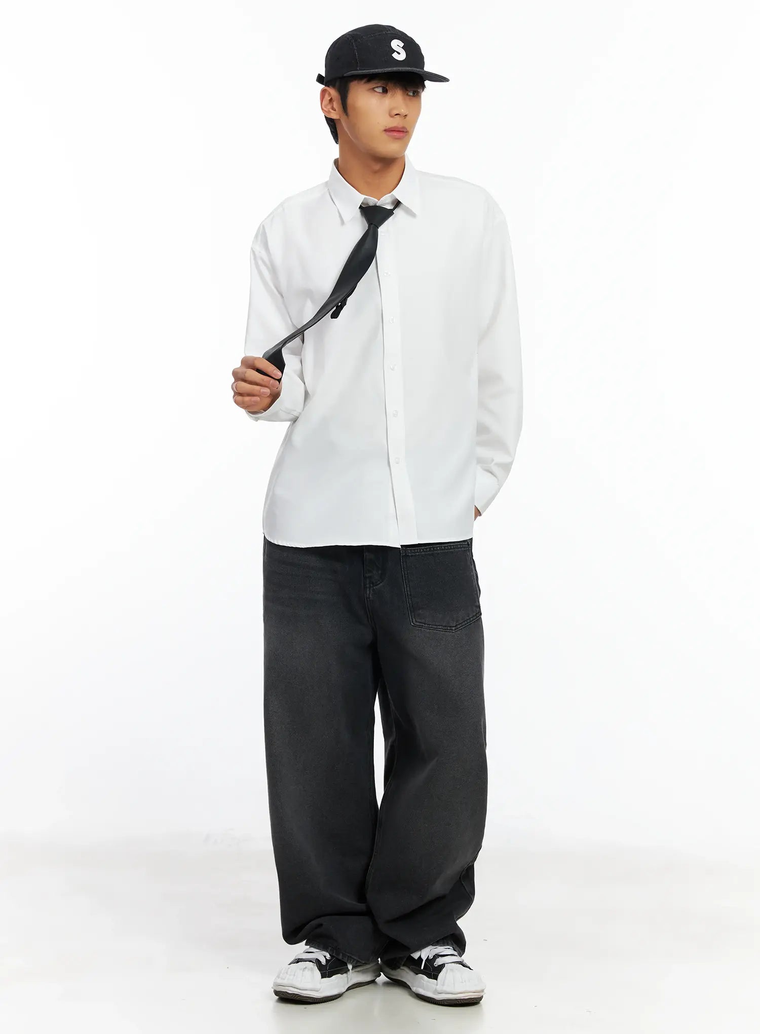 Men's Baggy Wide Leg Jeans IF506