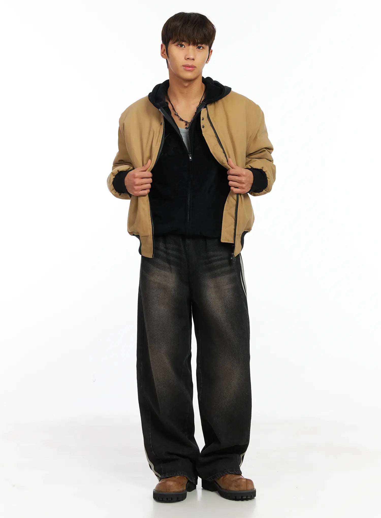 Men's Track Wide Leg Jeans IJ514