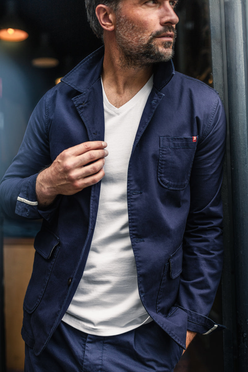 &SONS Hemingway Suit Jacket Midnight Blue