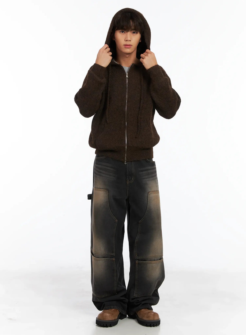 Men's Wide Utility Pocket Jeans ID511