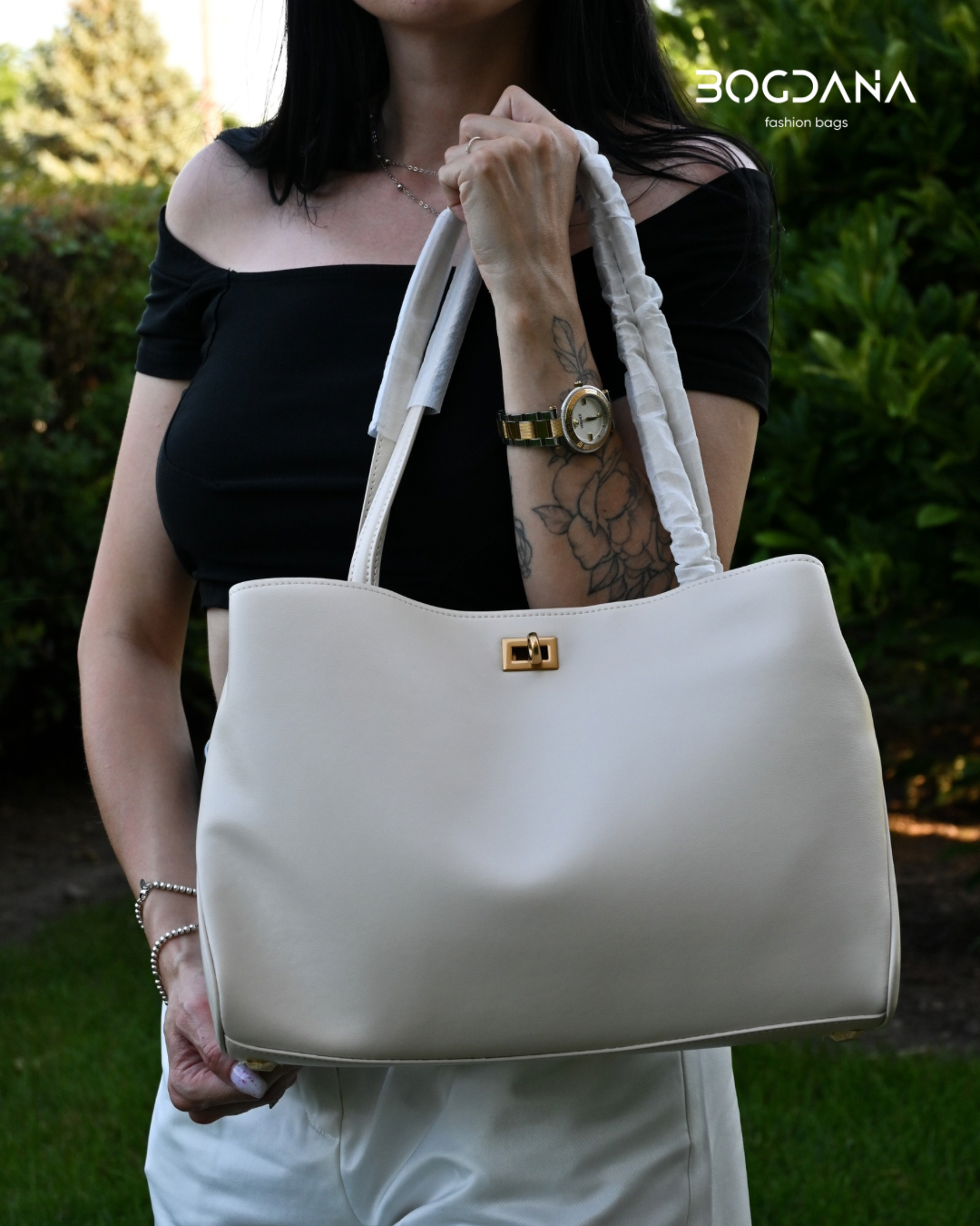 Elara Gold™. Genuine Cow Leather Shoulder Bag | Made in Italy 🇮🇹