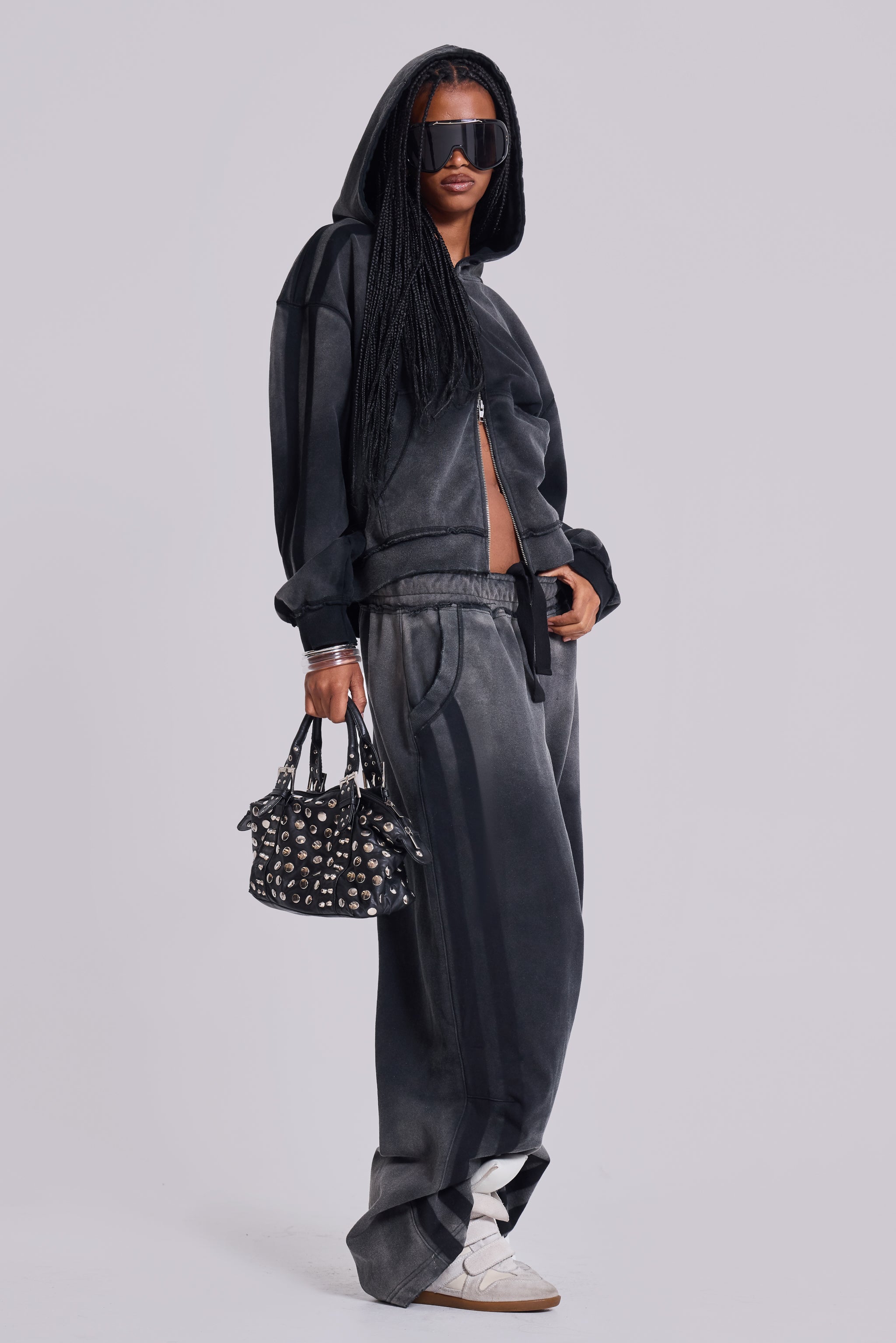 Grey Sporty Baggy Monster Joggers