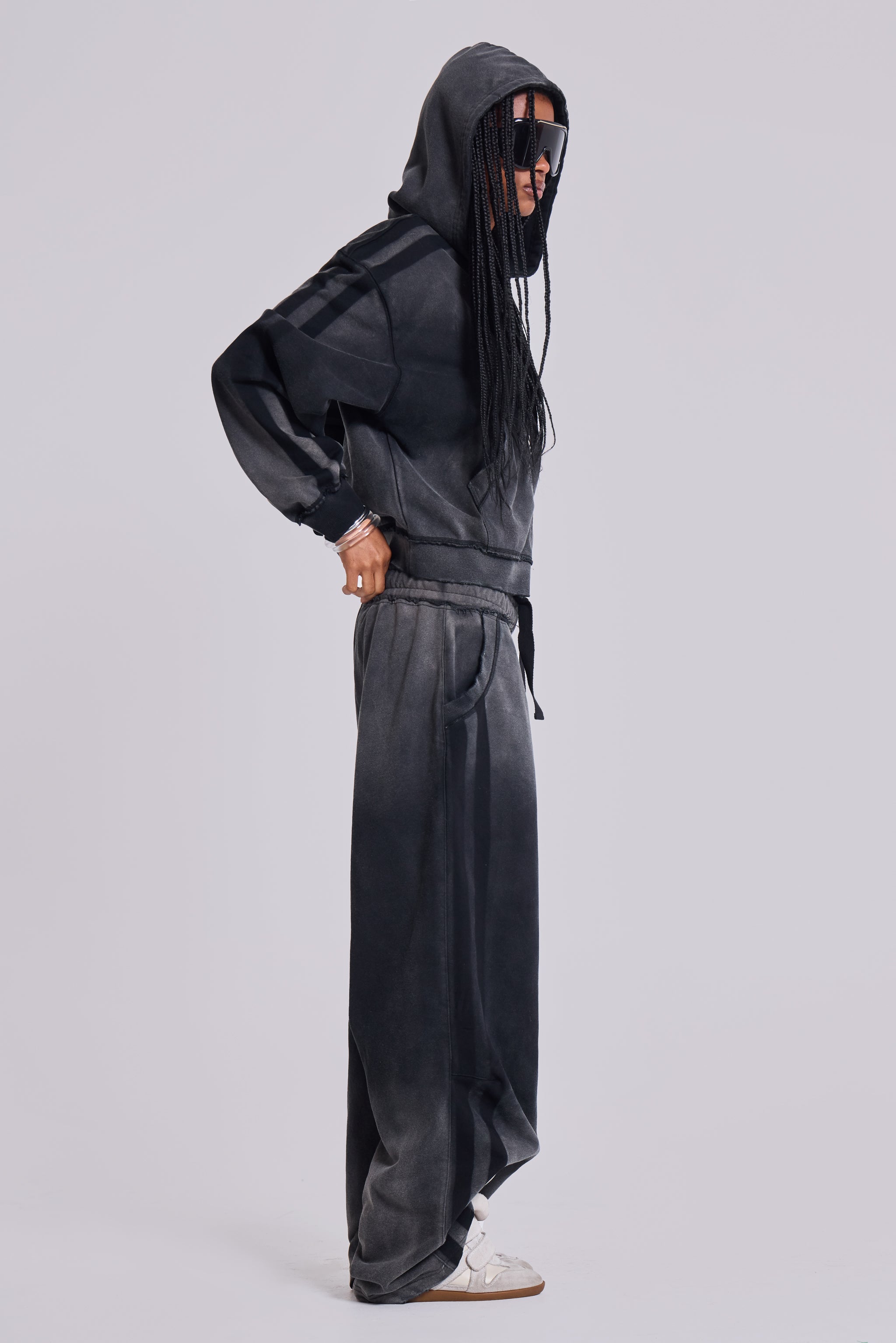 Grey Sporty Baggy Monster Joggers