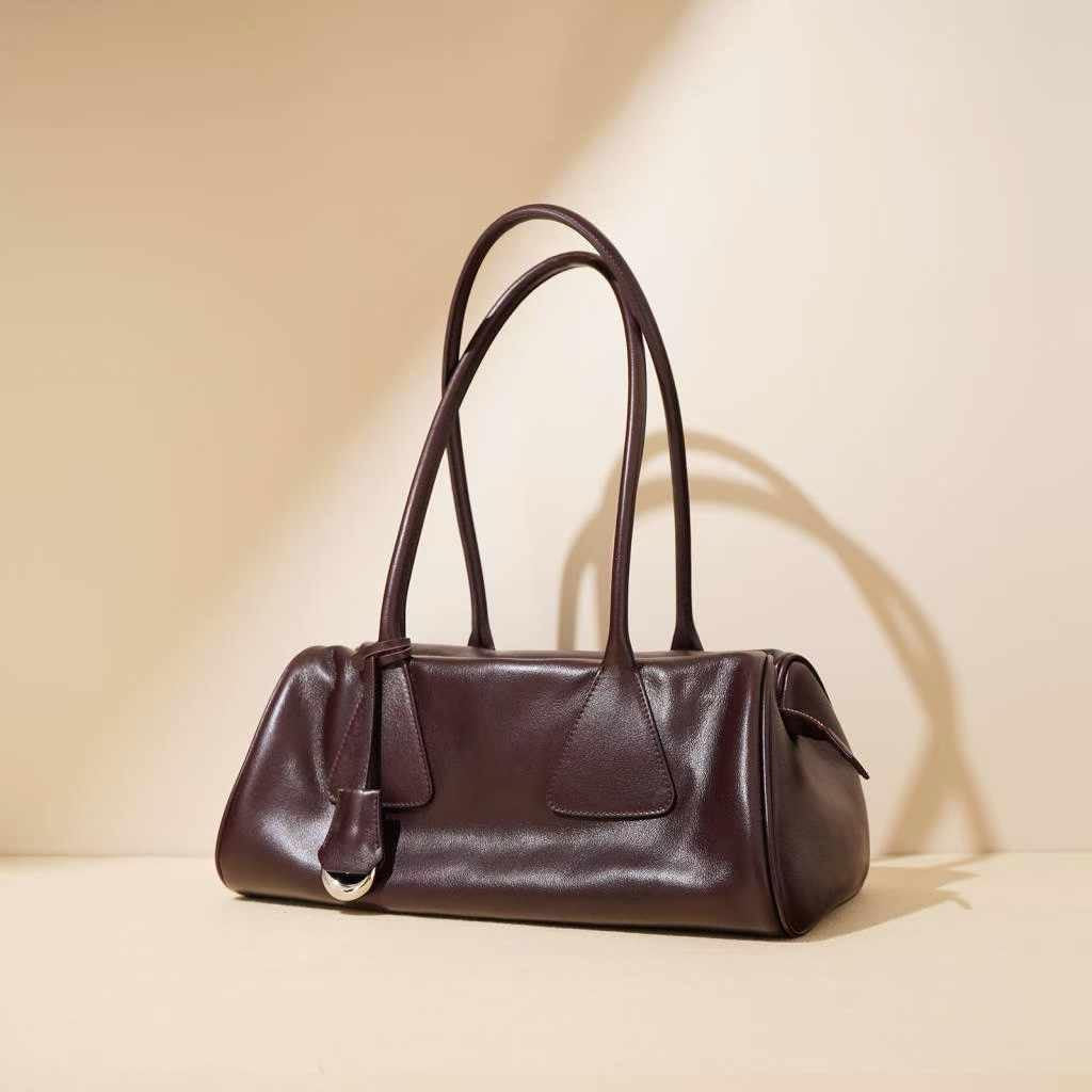 Bag “Luxe Silhouette” — Soft Cowhide Leather Shoulder Bag