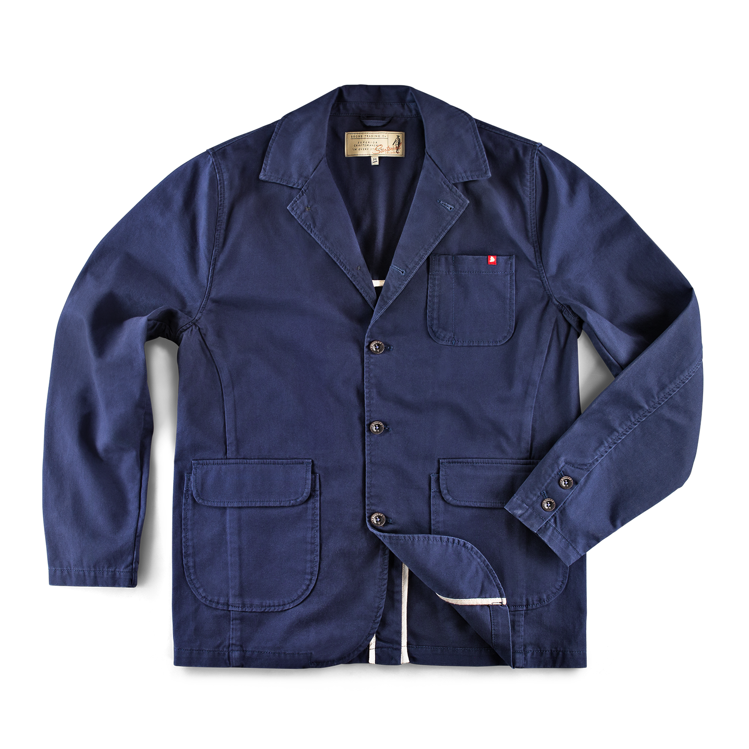 &SONS Hemingway Suit Jacket Midnight Blue