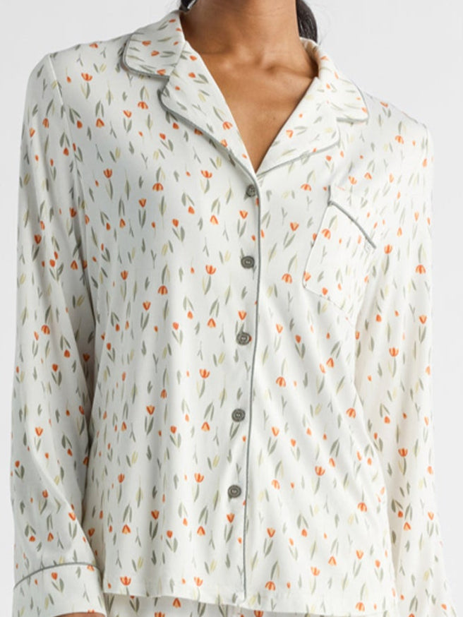 Women's Bamboo Stretch-Knit Long Sleeve Pajama Top - Last Chance