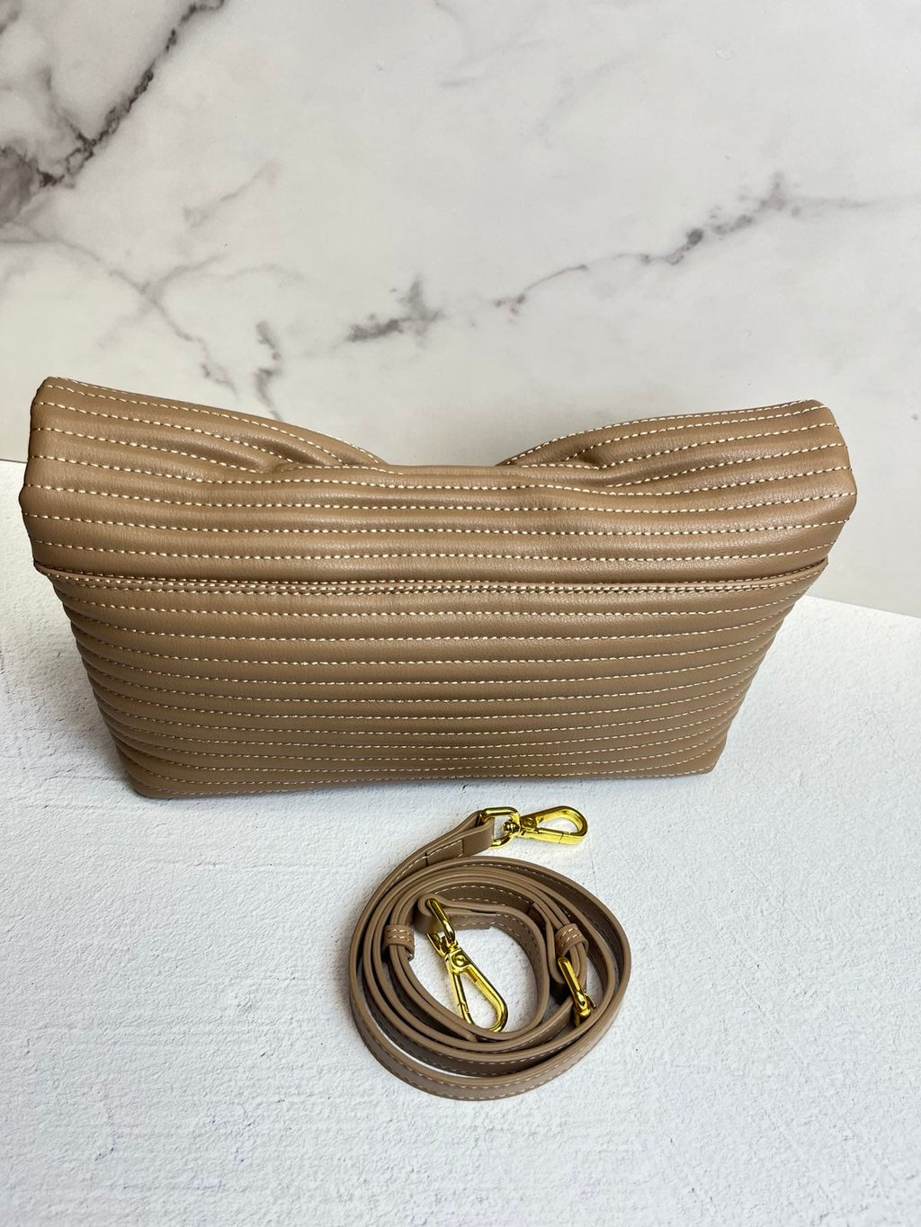 Genuine Leather Bag “Textured Grace”