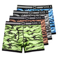 SHEATH 2.1 Polyester Camo Men's Pouch Trunk 3" (4 Pack)
