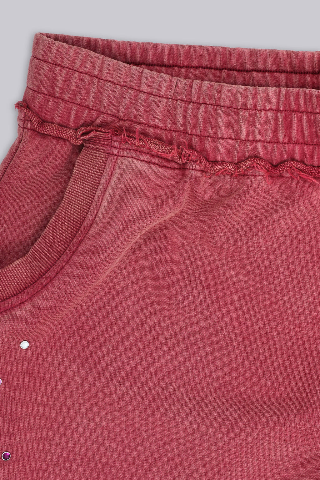 Burgundy Hardcore Jewel Monster Joggers