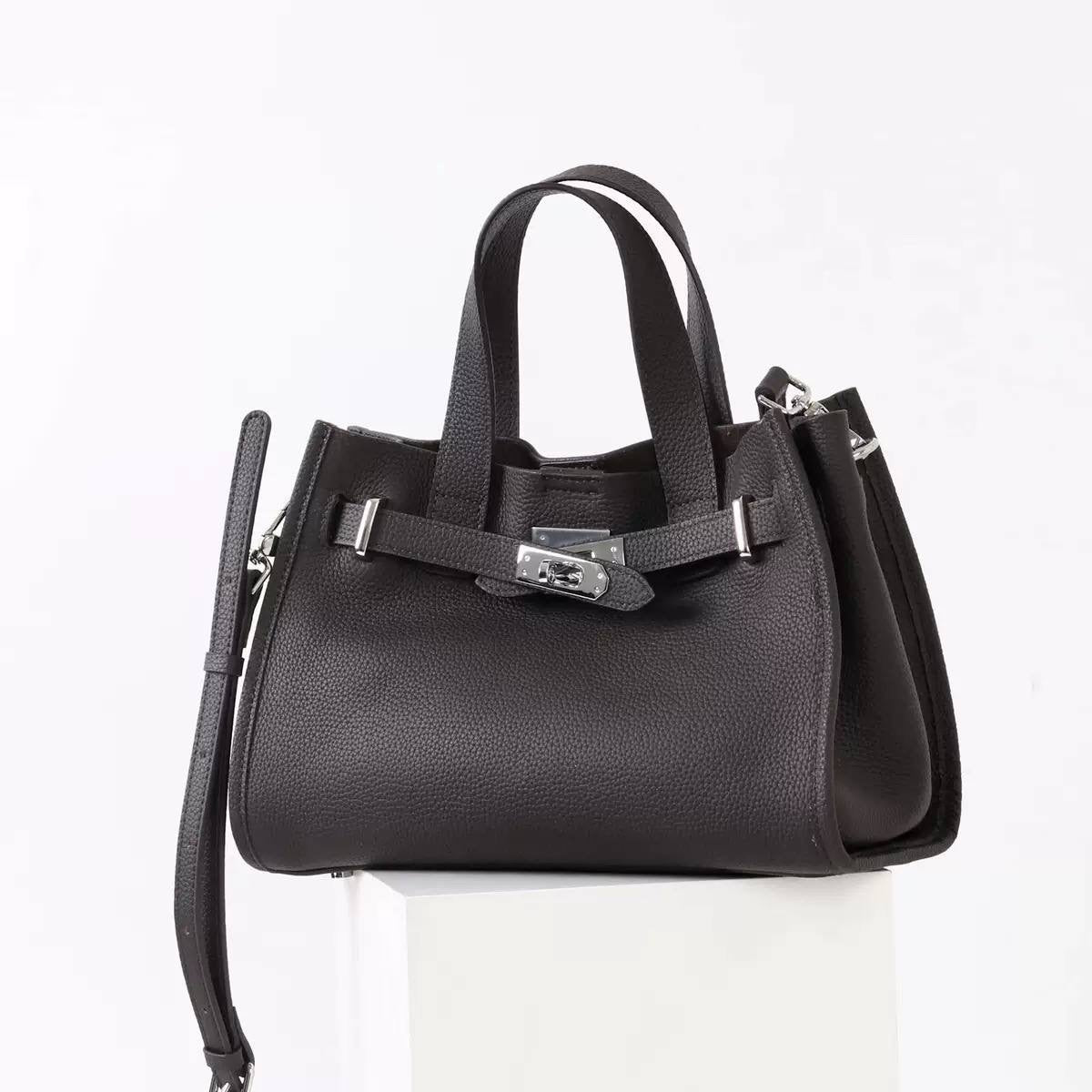 Bogdana Urban Luxe Small 👜✨ – Long Strap Leather Crossbody