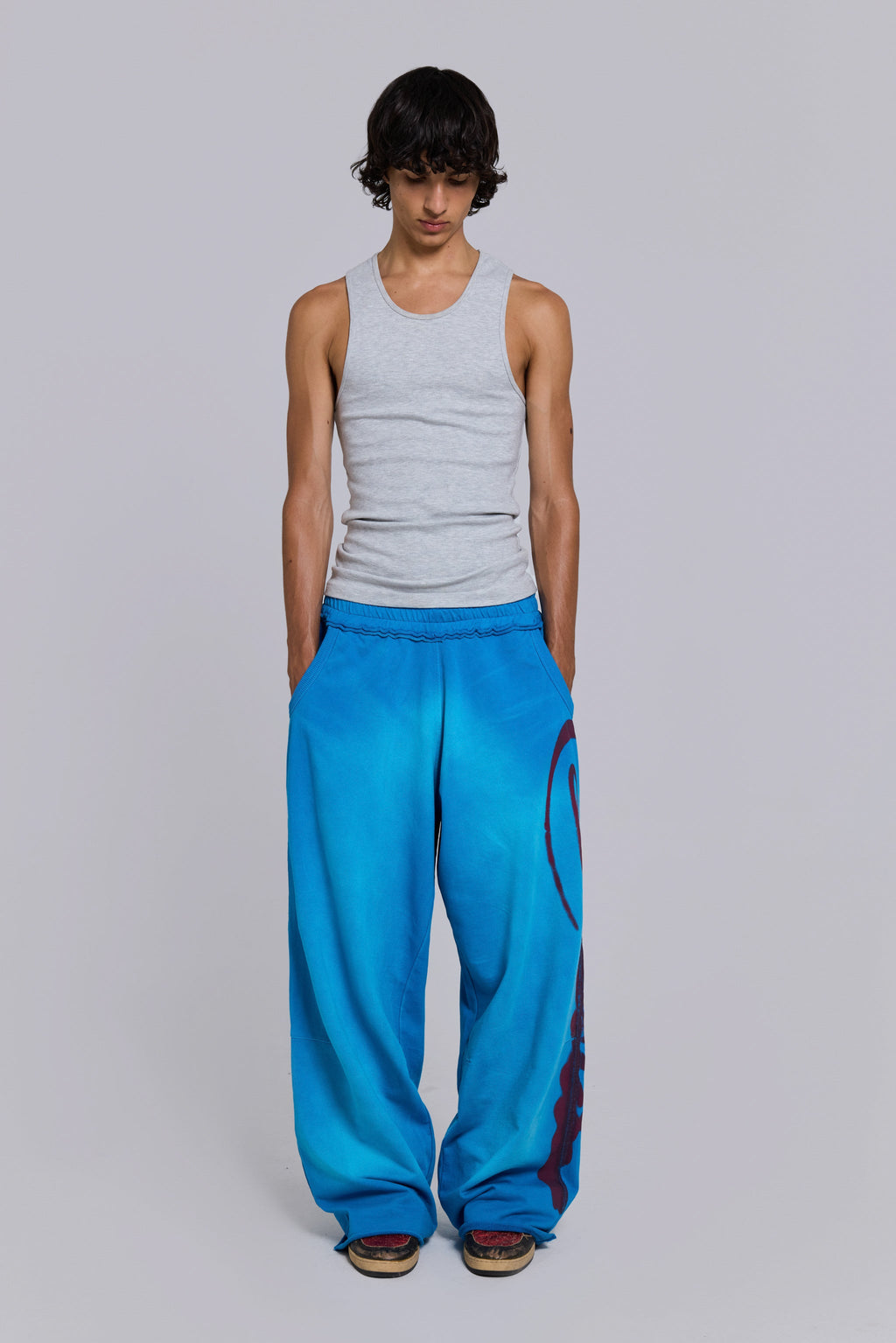 Divine Airbrush Blue Monster Joggers