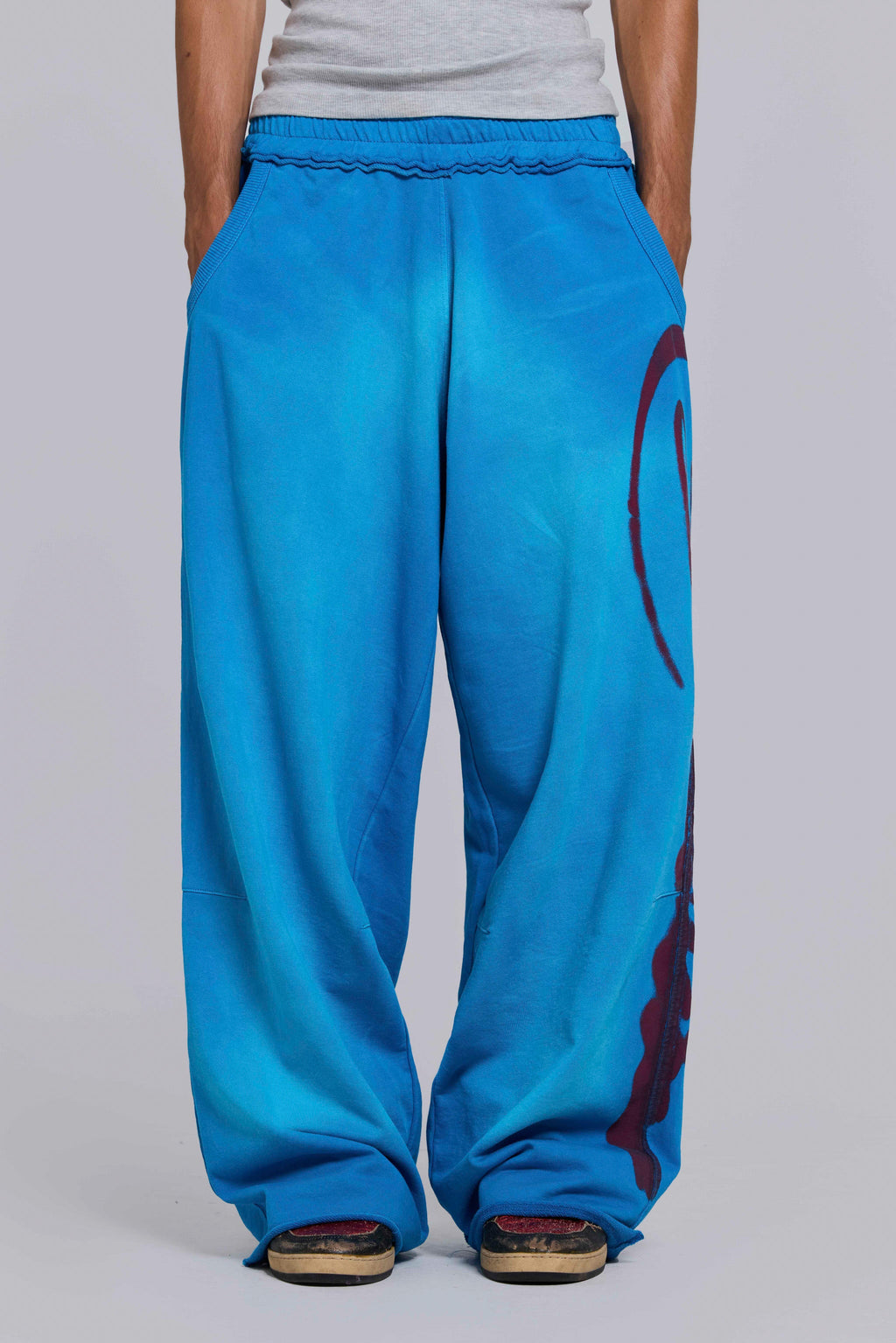 Divine Airbrush Blue Monster Joggers