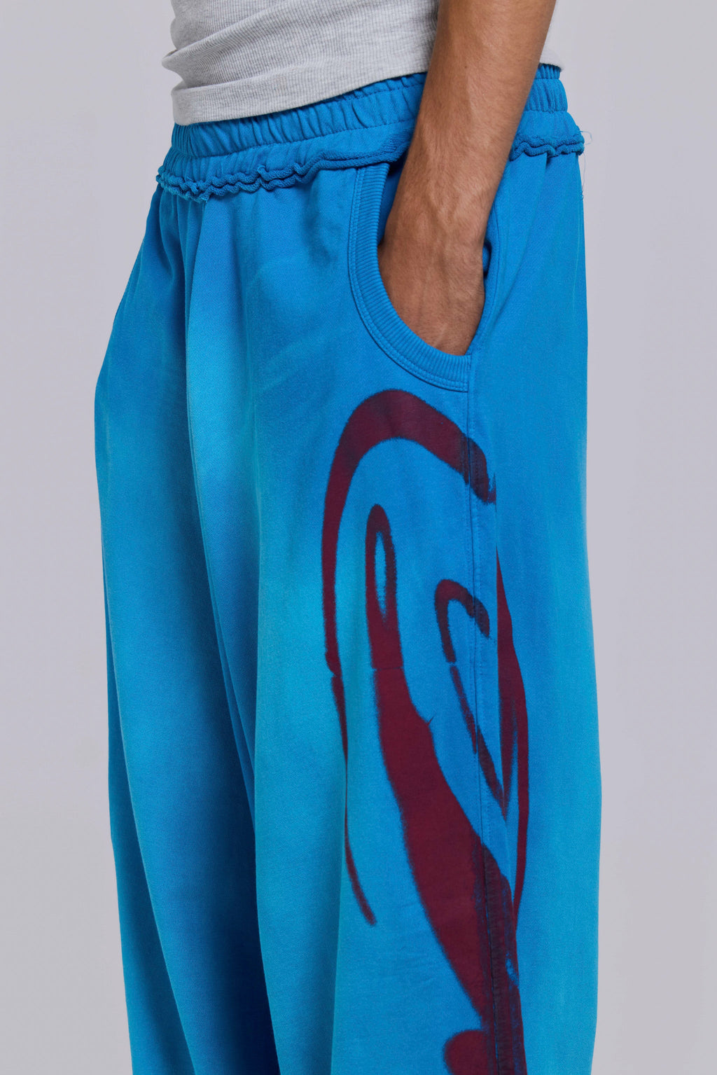 Divine Airbrush Blue Monster Joggers