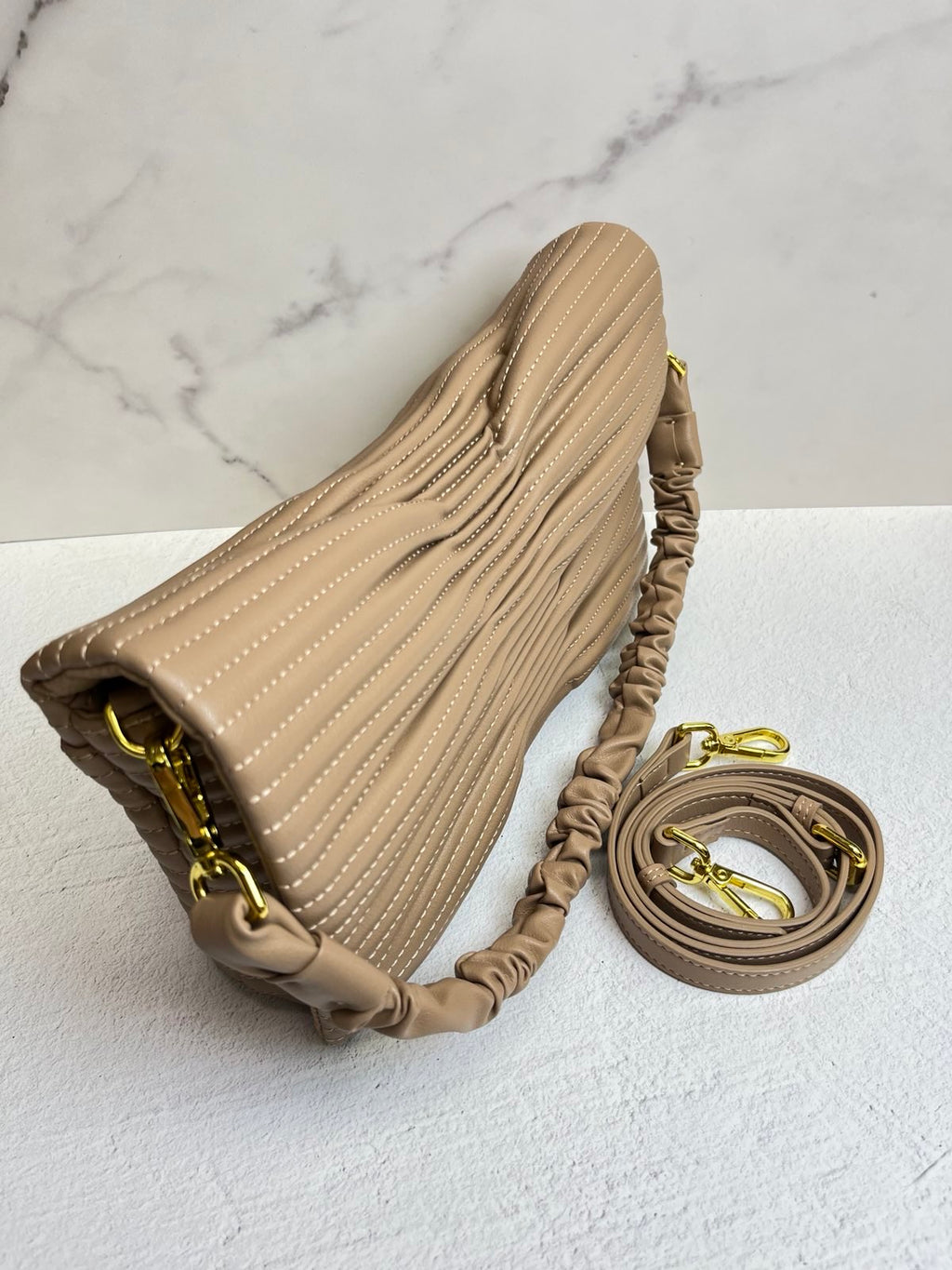 Genuine Leather Bag “Textured Grace”